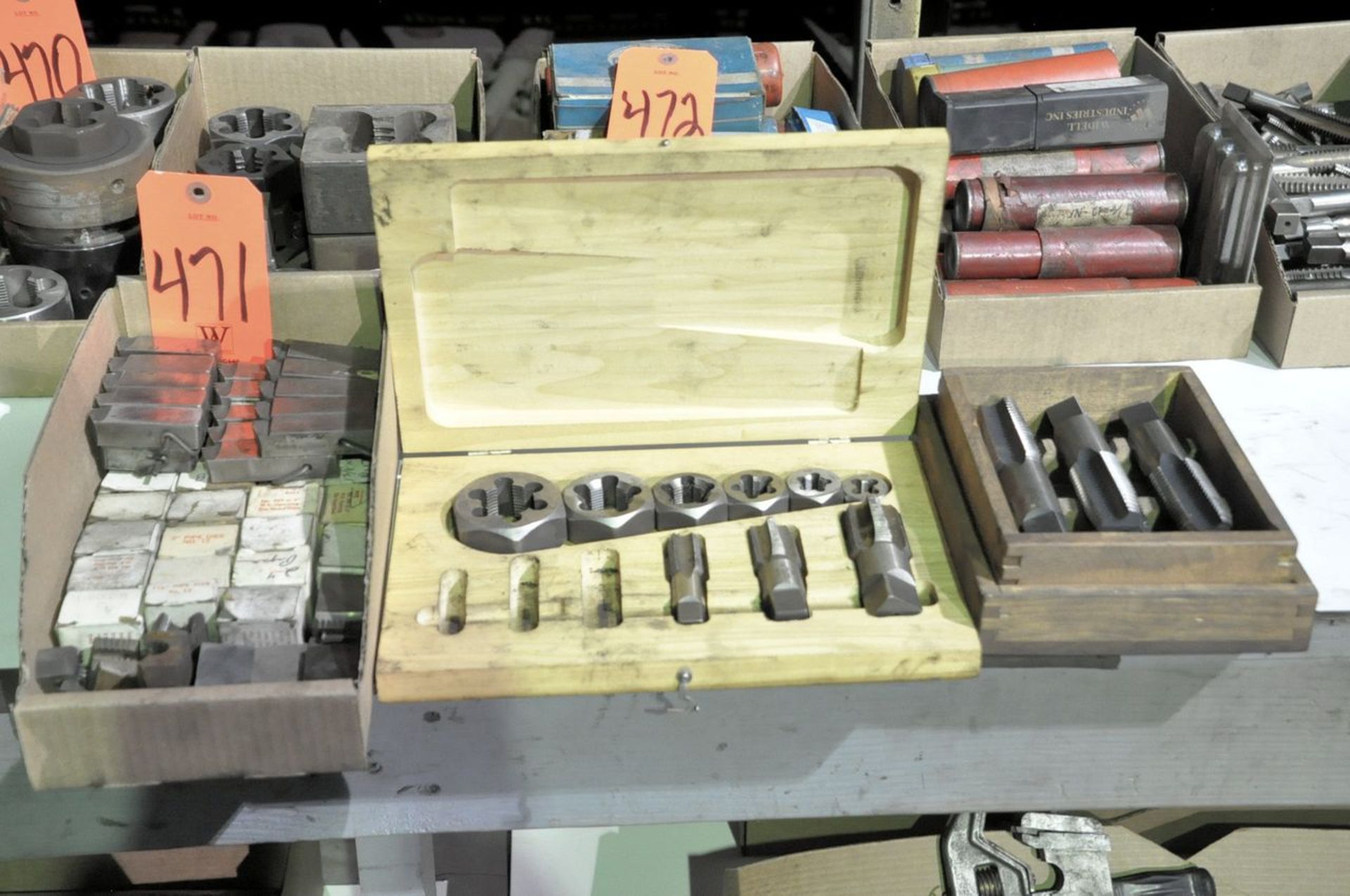 Lot - Thread Chasers, Taps, and Tap & Die Set in (3) Boxes, (Machine Shop)