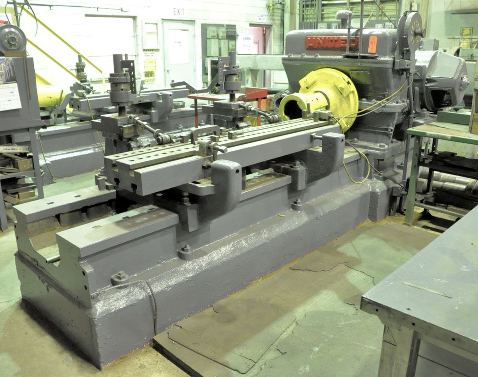 United Geared Head Block Lathe, (Used for Turning Rolls), (Asset 6358), (Rolls Tool Room) - Image 2 of 6