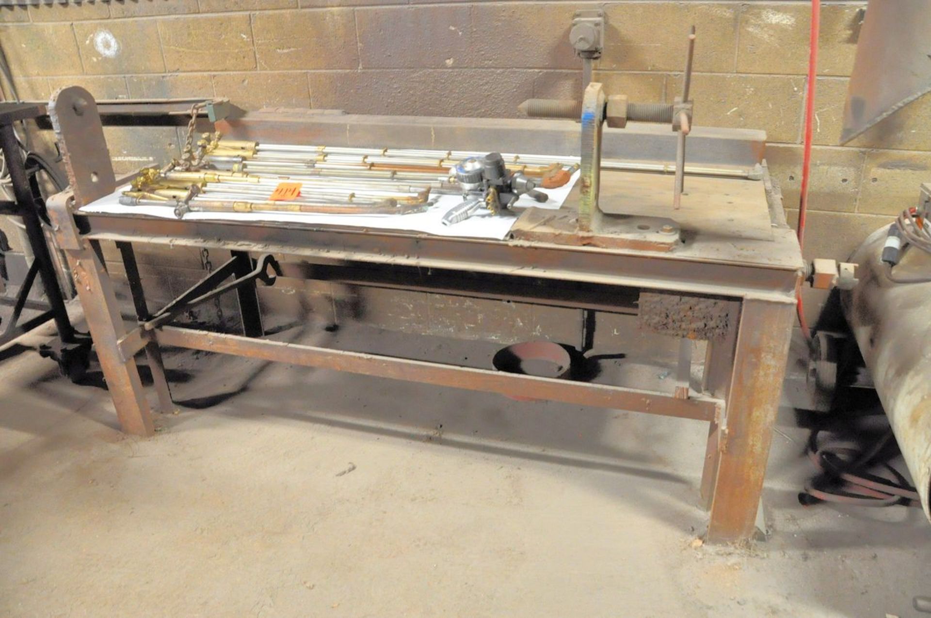 Lot - (3) Various Steel Welding Benches with (1) Vise, (Contents Not Included), (Not to Be Removed - Image 3 of 3