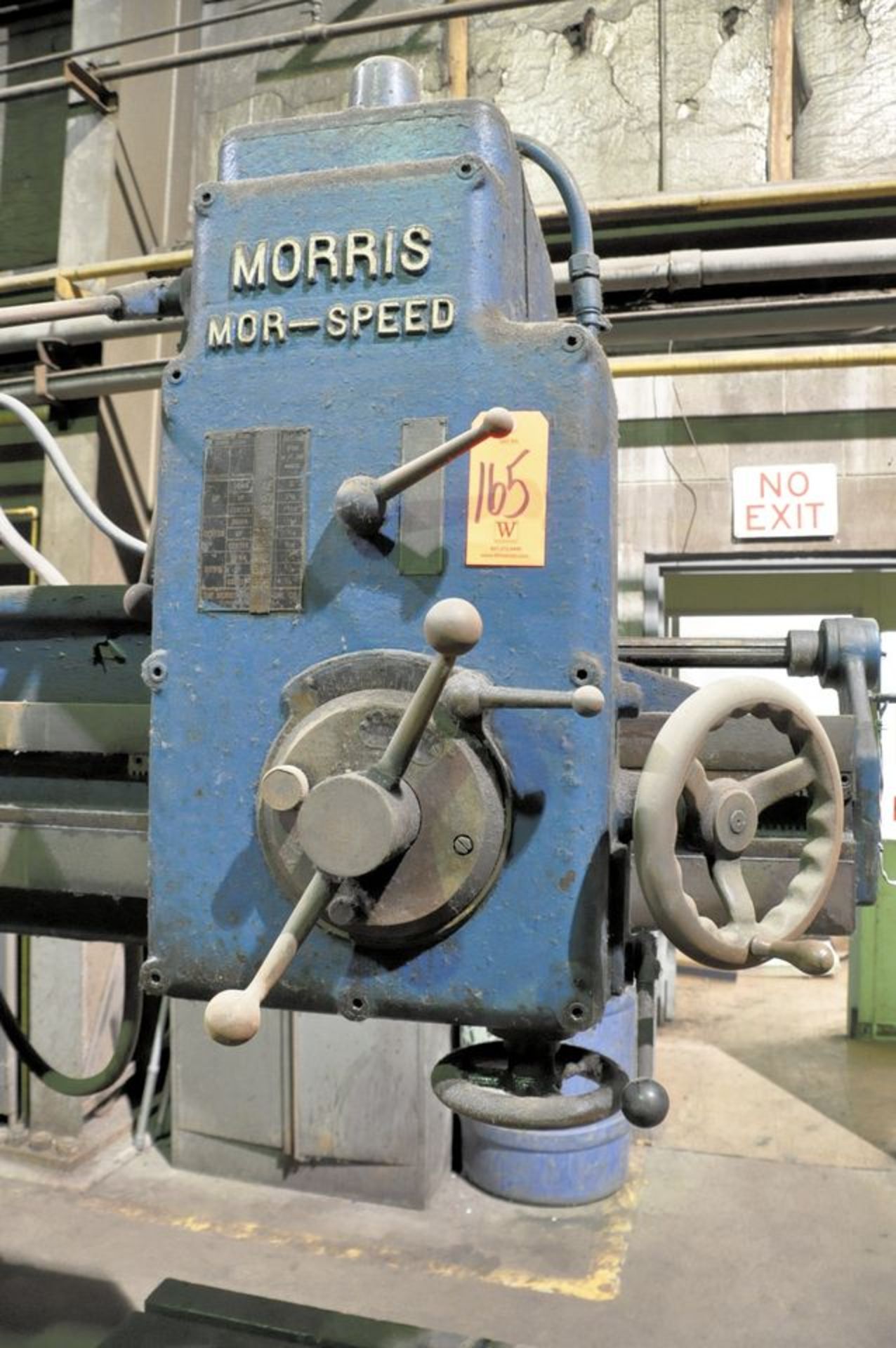 Morris Mor-Speed MC2527A8, 24" Arm x 8" Column Radial Drill, S/n G762, 24" x 24" x 24" t - Slotted - Image 3 of 6