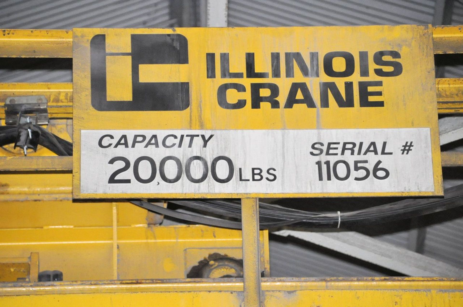 Illinois Crane 10-Ton Capacity Double Girder Top Running Remote Controlled Traveling Overhead Bridge - Image 3 of 5