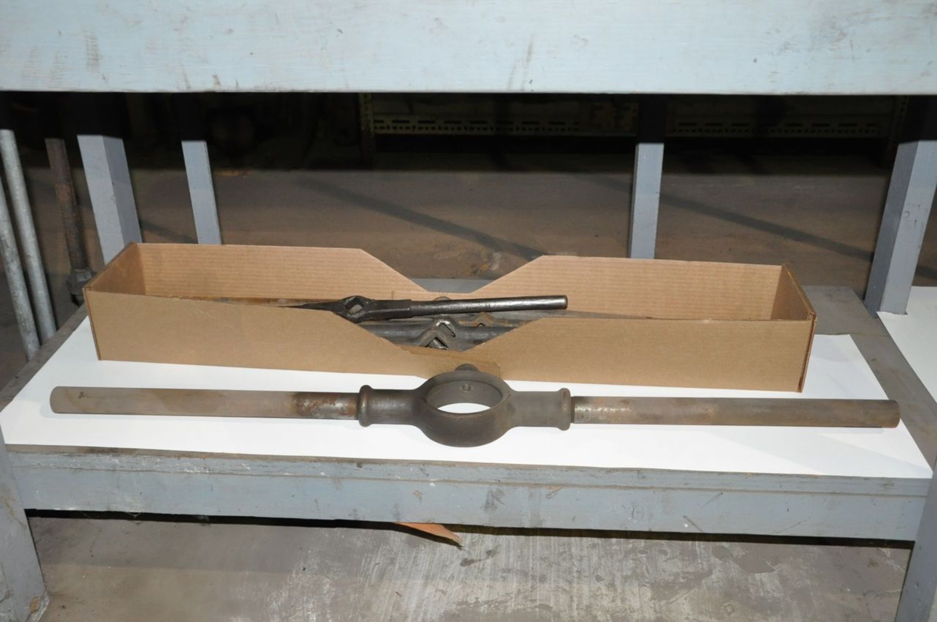 Lot - Industrial Die Handles in (3) Boxes Under () Table, (Machine Shop) - Image 2 of 4