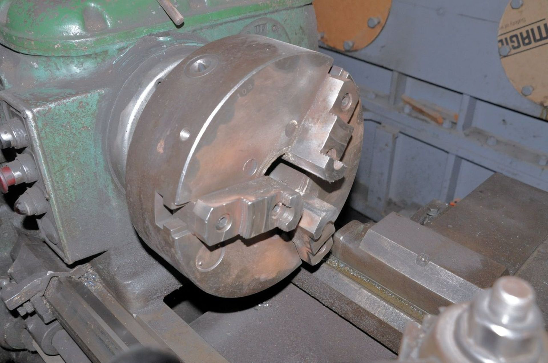 Axelson Model 16, 16" x 78" Geared Head Engine Lathe, S/n N/a, 12" 3-Jaw Chuck, Aloris 2-Position - Image 3 of 5