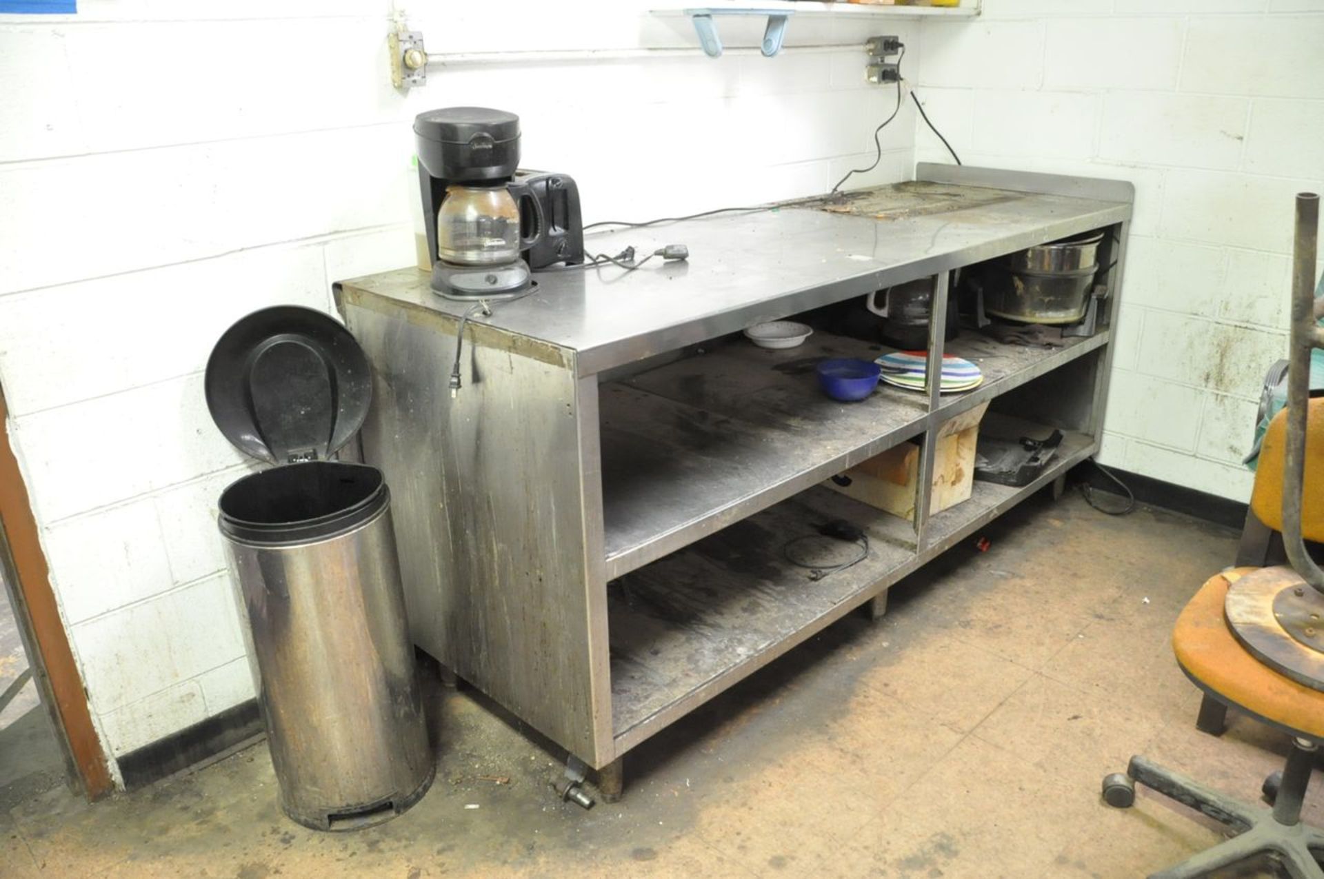 Lot - Chairs, Refrigerator, (2) Desks, Stainless Counter, File Cabinet, and Safety Cabinet in (1) - Image 3 of 7