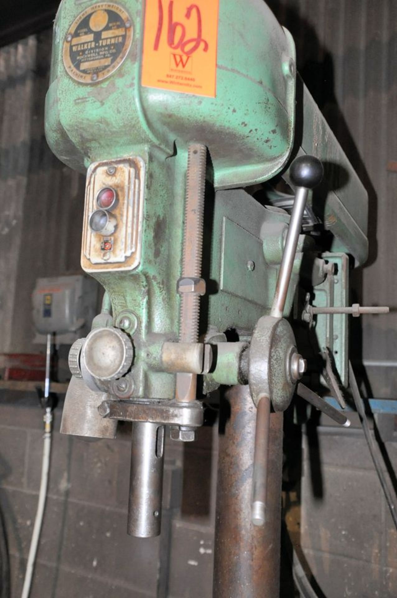 Walker-Turner 20" Variable Speed Floor Standing Drill Press, 15 1/2" x 18" Work Surface, Work Light, - Image 2 of 3