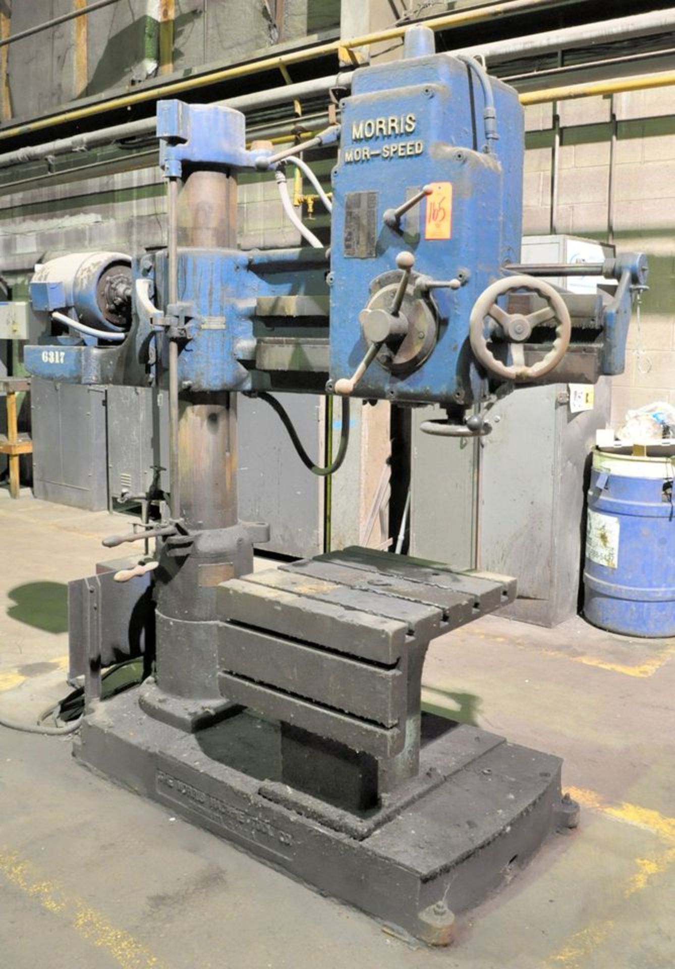 Morris Mor-Speed MC2527A8, 24" Arm x 8" Column Radial Drill, S/n G762, 24" x 24" x 24" t - Slotted - Image 2 of 6