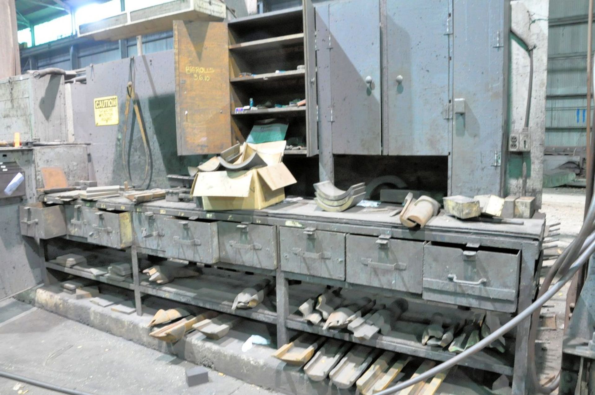 Lot - Various Roll Stand Repair on (1) Bench, Cabinet and (1) Shelving Unit, (Mill Bldg North End) - Image 3 of 9