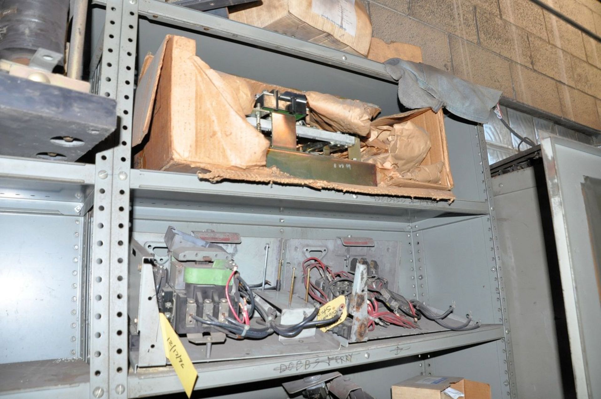 Lot - Lot - Cabinets and Shelving with Various Electrical Components Along (1) Wall, (Electrical - Image 15 of 17