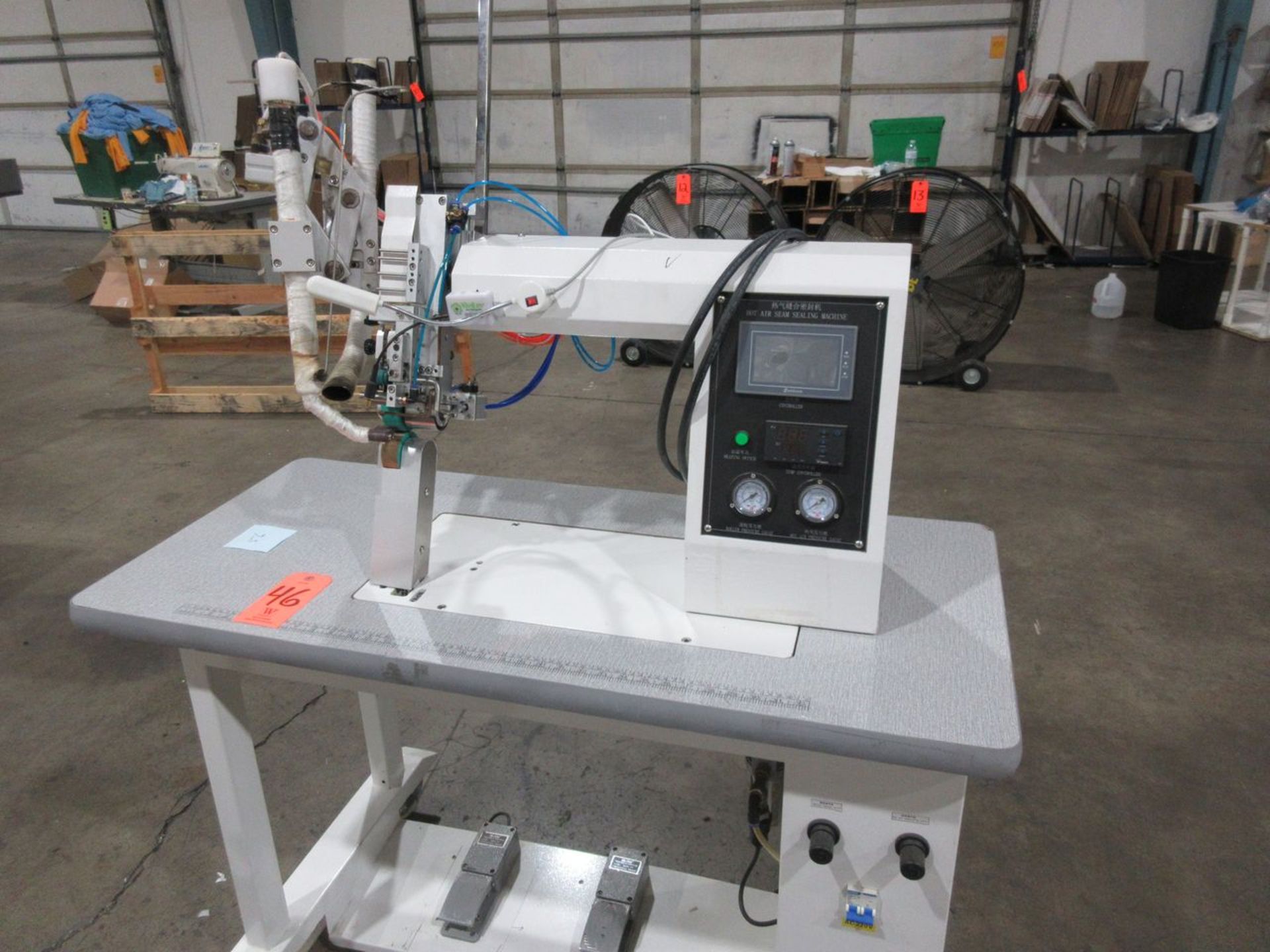 Hot Air Seam Sealing Machine, Samkoon Touch Screen Control, 21 in. x 47 in. Table