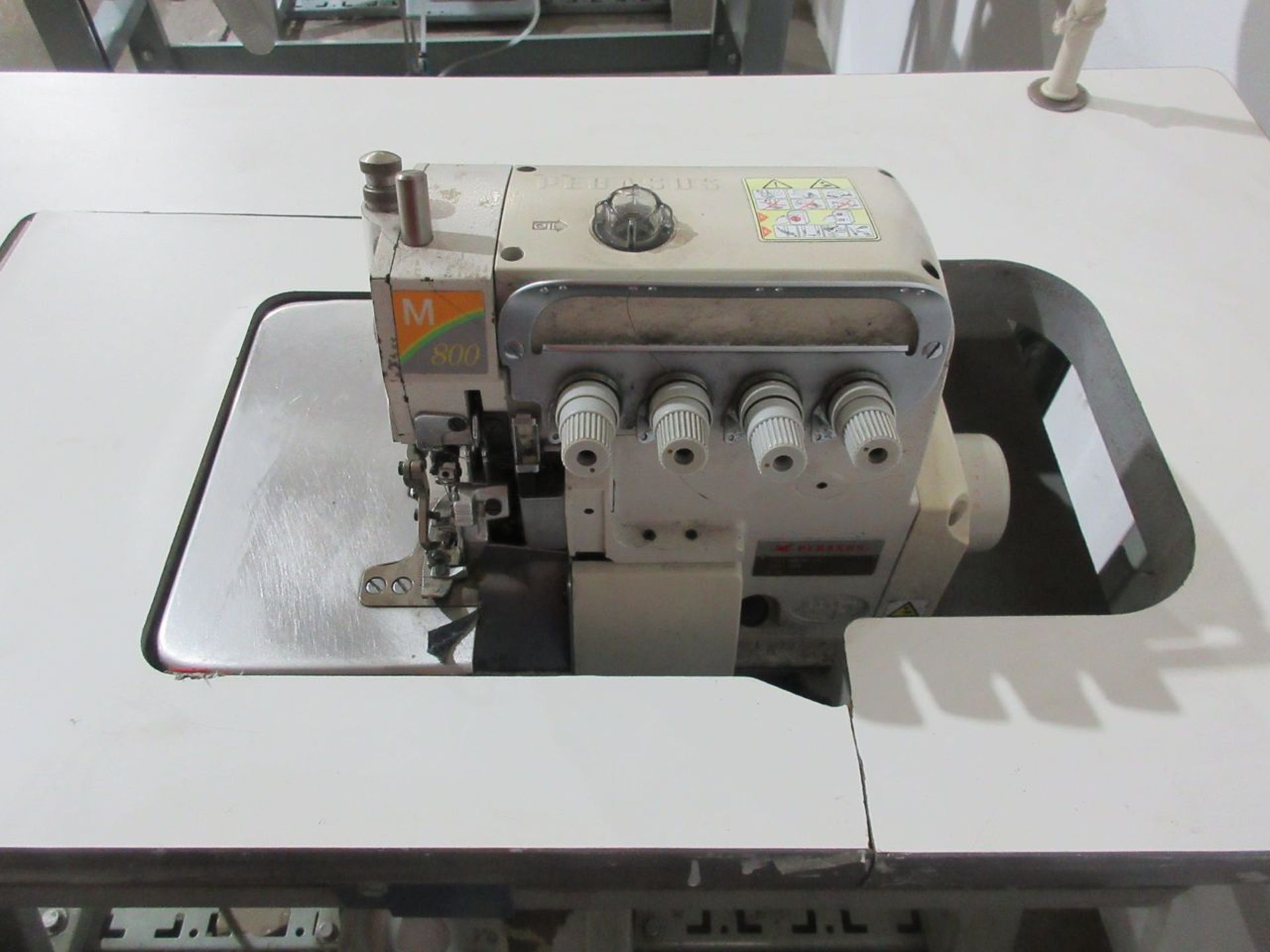 Pegasus Model M852-13-2X4 Double Needle 4-Thread Overlock Stitch Serger, S/N: 0259590; Trimmer, - Image 2 of 3