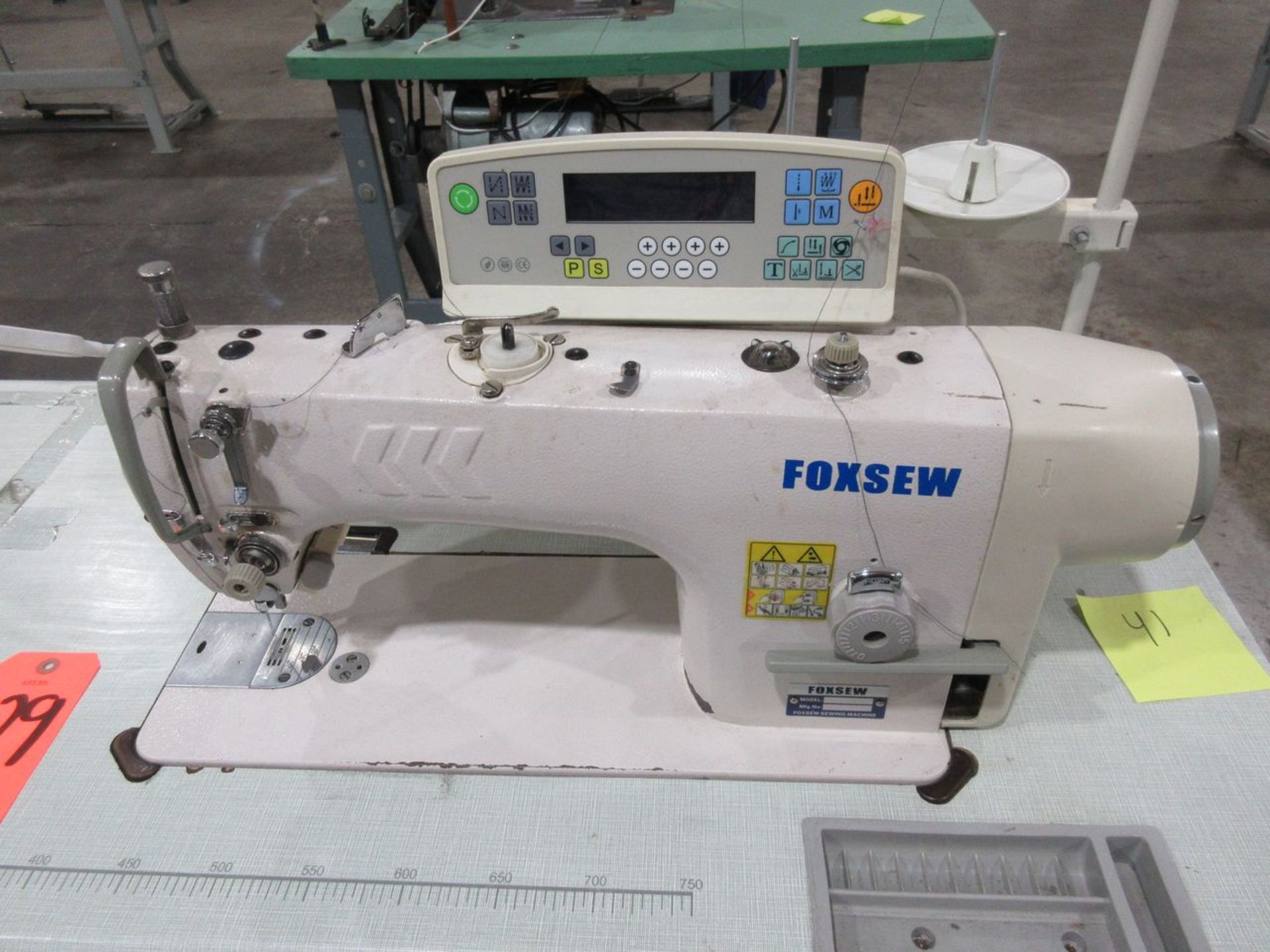 Foxsew Model FX9900D Single Needle High Speed Lockstitch Sewing Machine, S/N: 0140507003; Back Tack, - Image 2 of 3