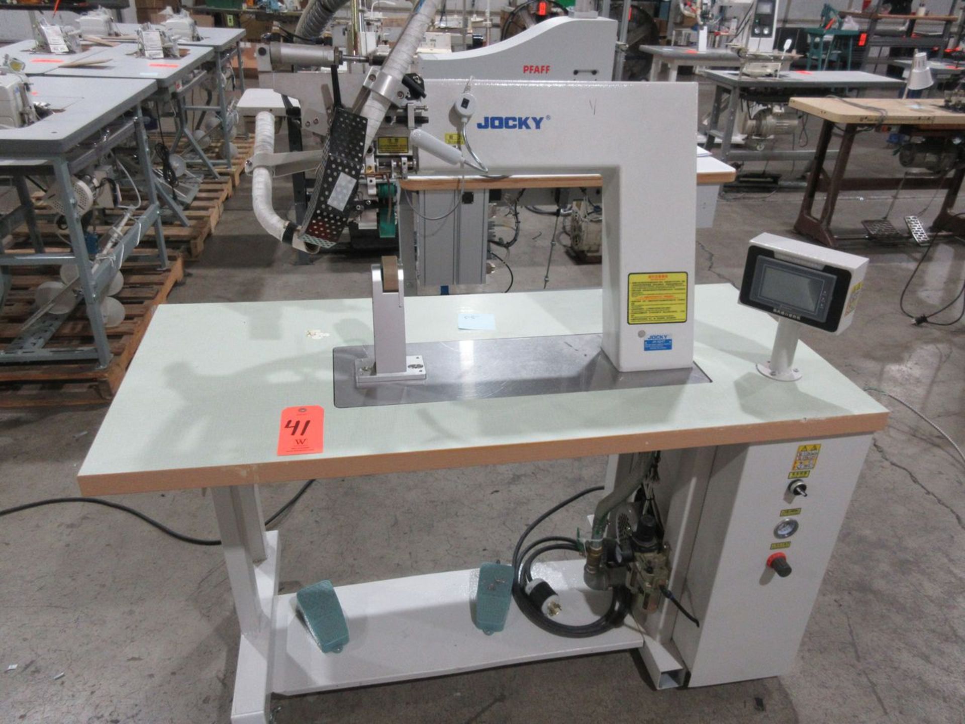 Jocky Model JK-924T Hot Air Seam Sealing Machine, S/N: 200456004; 300-Watt, Samkoon Touch Screen