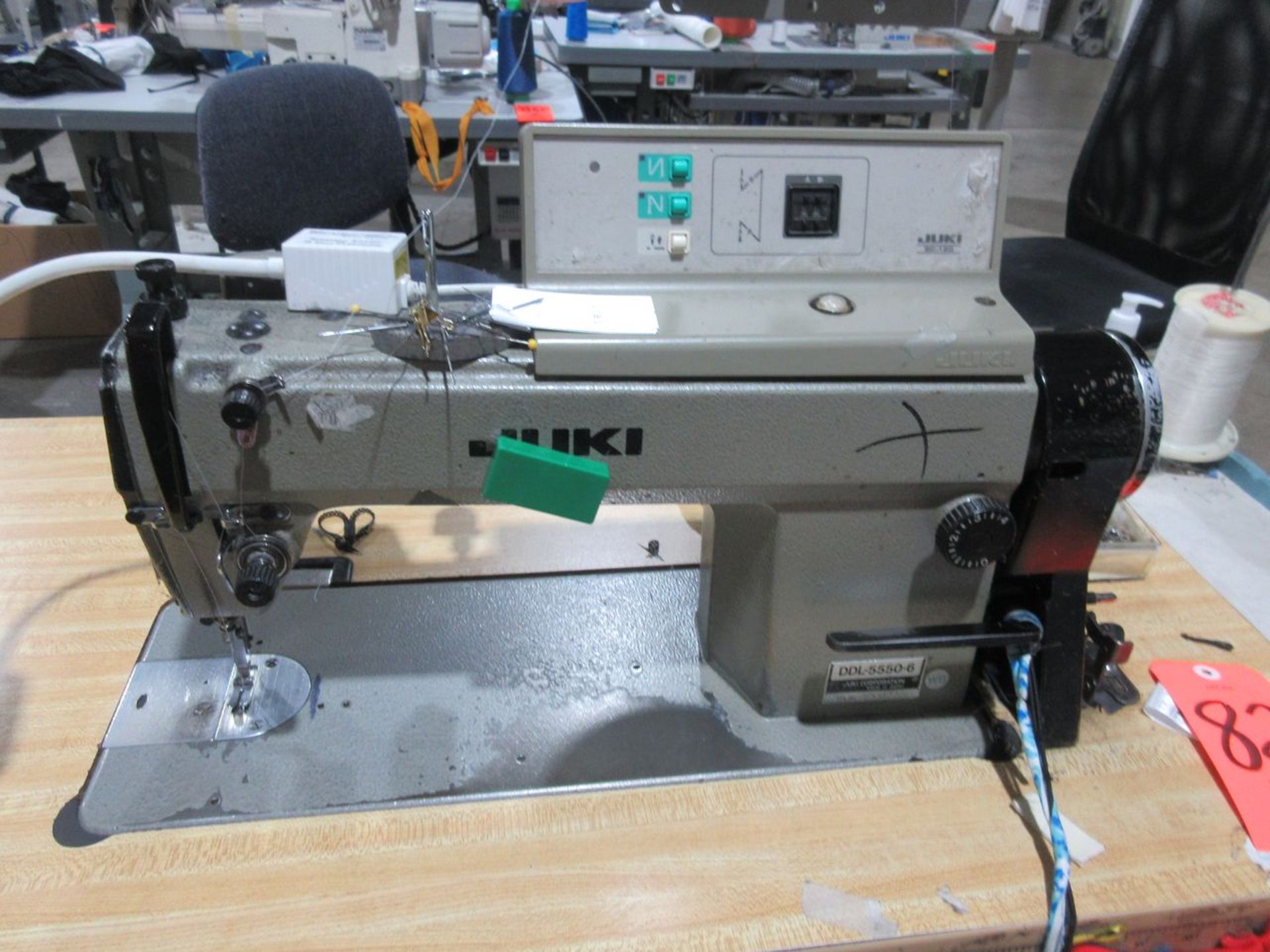 Juki Model DDL-5550-6 Single Needle Lockstitch Sewing Machine, S/N: LW873045; Back Tack, Juki SC-120 - Image 2 of 3