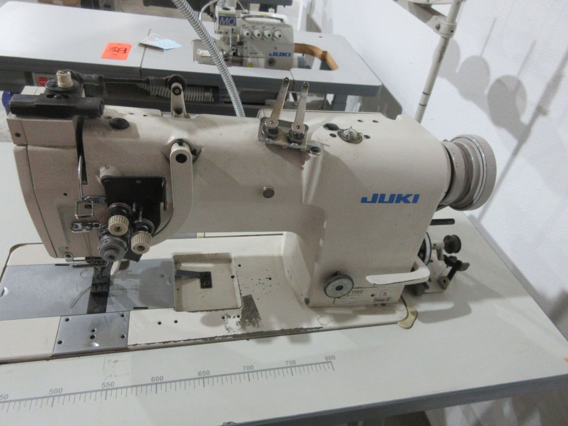 Juki Model LH-1182 Double Needle Lockstitch Sewing Machine, S/N: LHOWL04801; Gauge F, Back Tack, - Image 2 of 3