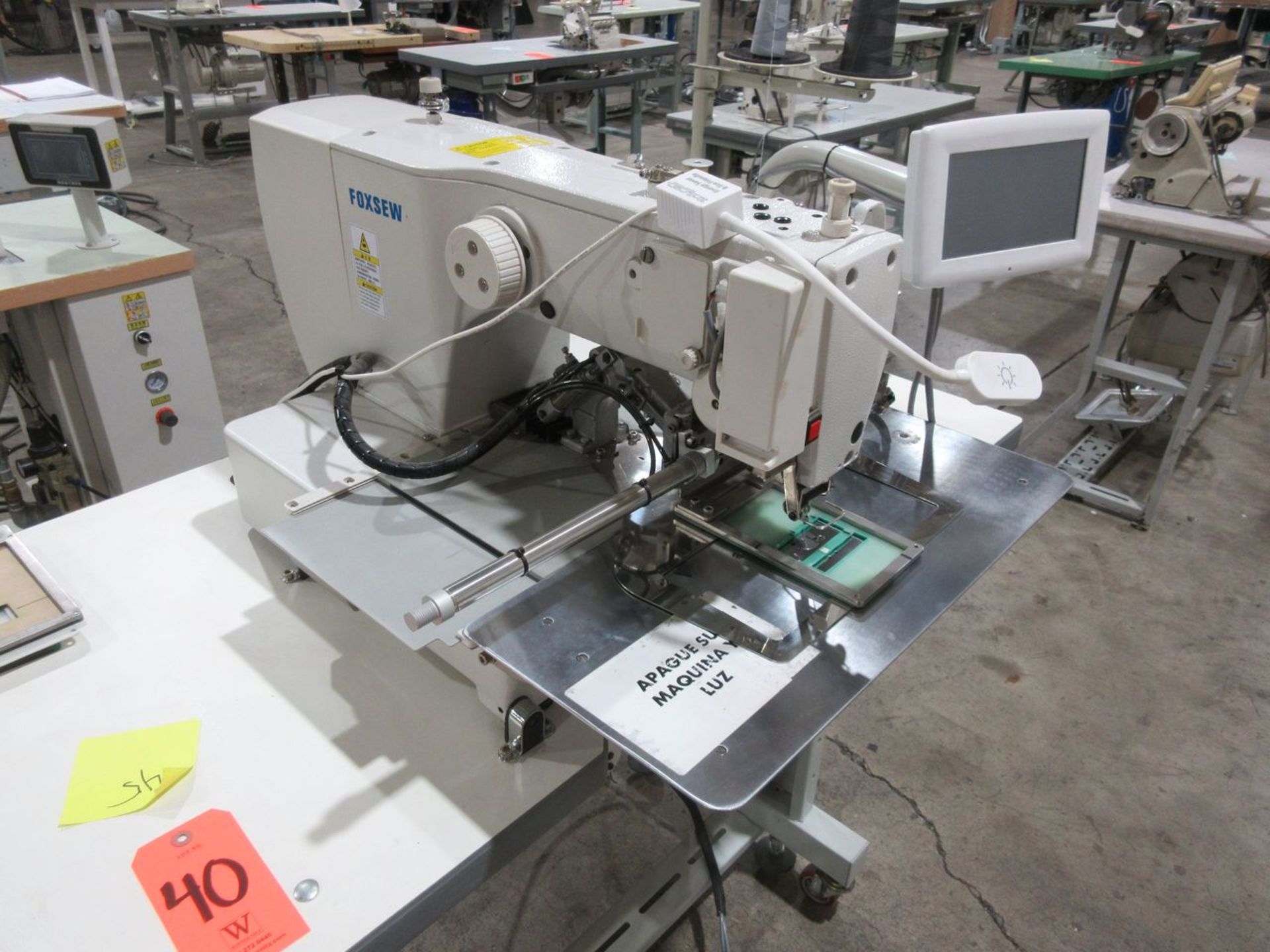 Foxsew Model FX2210-1-1 Automatic Pattern Sewing Machine, S/N: 20180715; with Touch Screen - Image 2 of 5