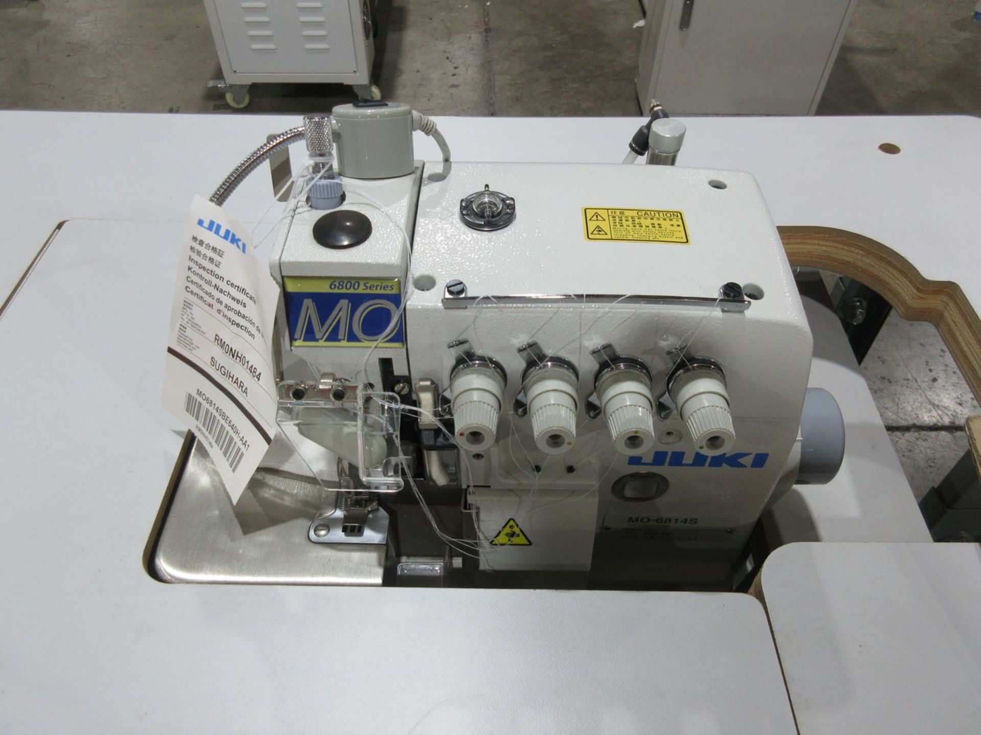 Juki Model MO-6814S Double Needle 4-Thread Overlock Stitch Serger, S/N: RMONJ01484 (2020); Class - Image 2 of 3