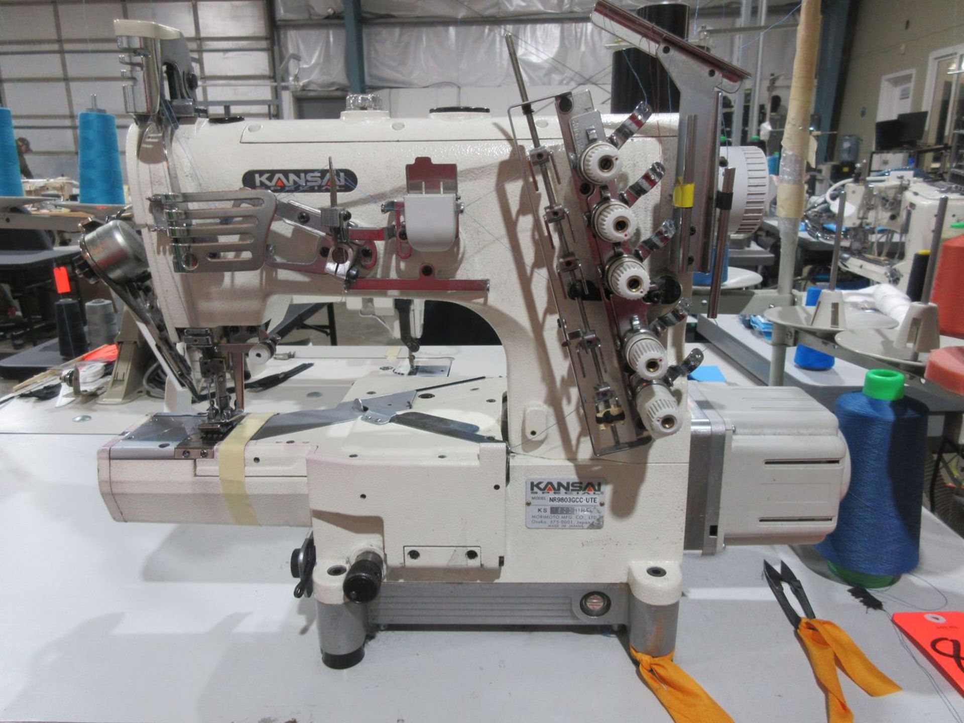 Kansai Model NR9803GCC- 3-Needle Cylinder Bed Direct Drive Coverstitch Sewing Machine, S/N: 1603992; - Image 2 of 4