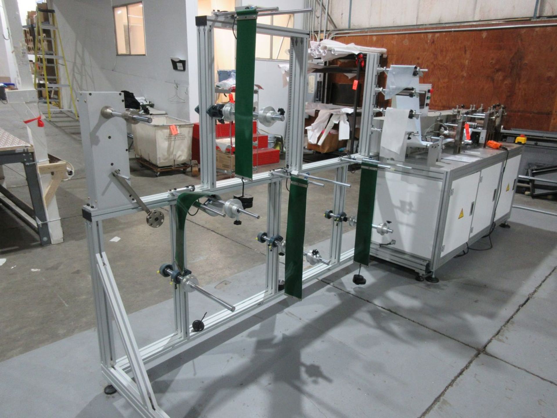 Top Rank Machinery Model TR-90 Blank Mask Making Machine; with Material Stand, 10 in. x 76 in. ( - Image 2 of 7
