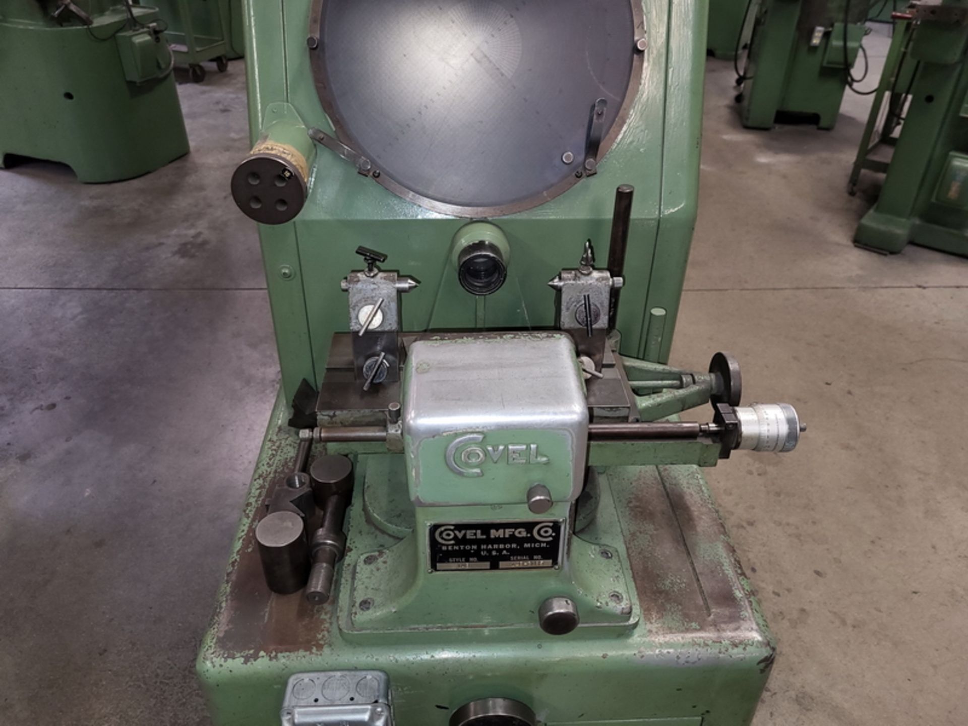 Covel 14 in. Style 14B Optical Comparator & Measuring Machine, S/N: 14B-2035; 13 in. x 6 in. Work - Image 2 of 3