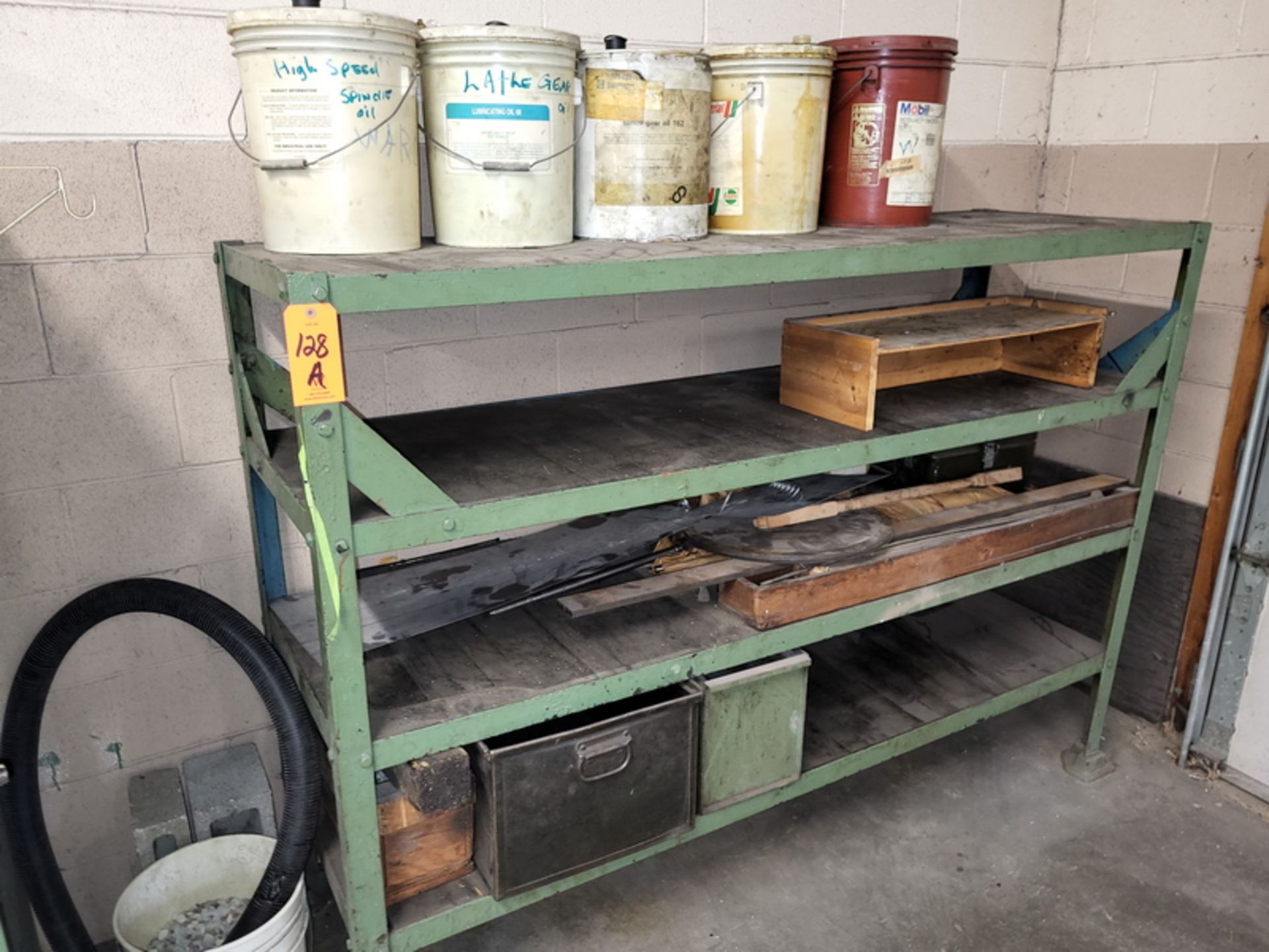 Lot - (4) Assorted Shop Cabinets & Rack; Includes Contents, Hand Tools, Hoses, Bins, Paints, Etc. ( - Image 5 of 5