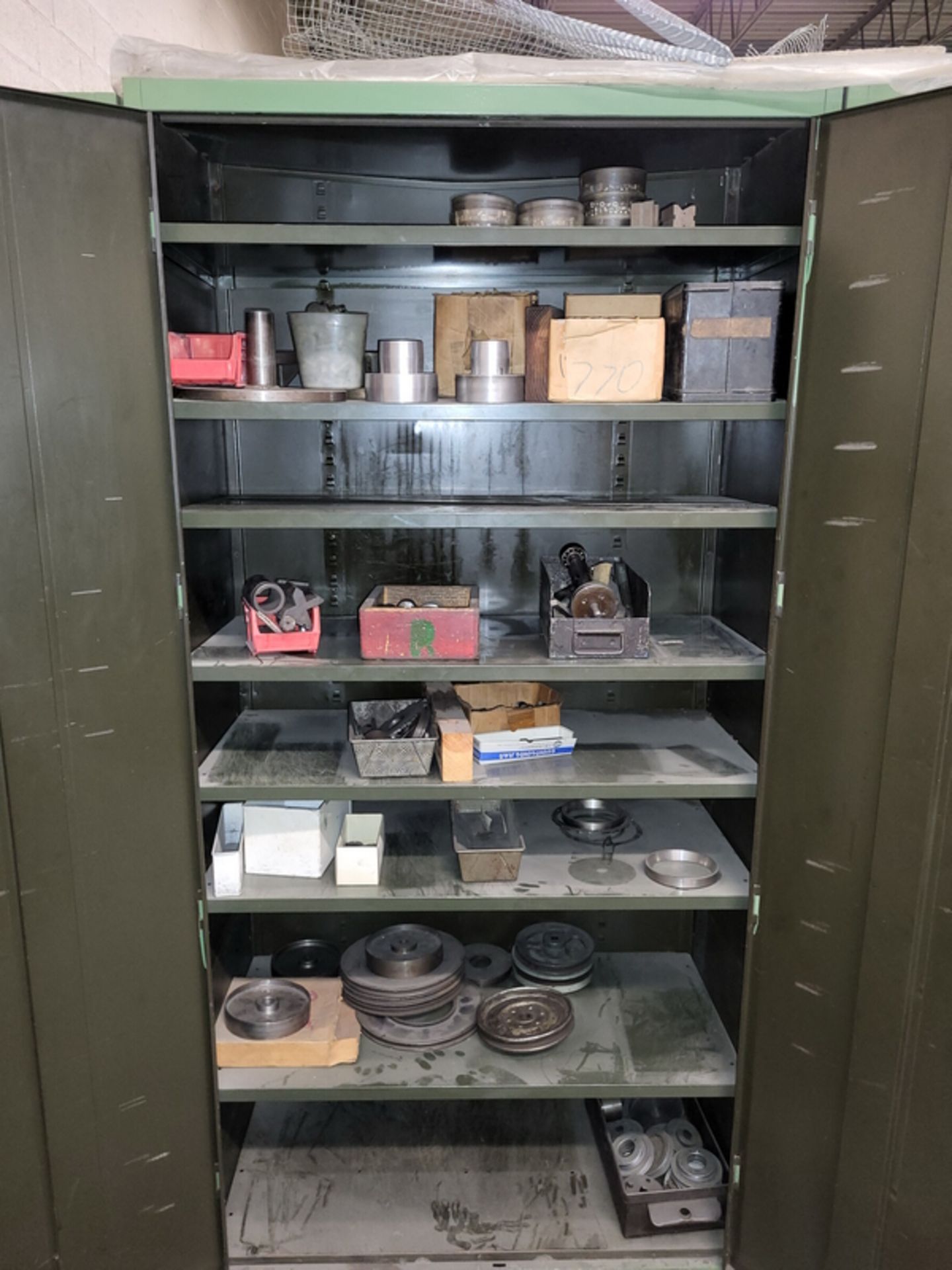 2-Door Supply Cabinet & Contents; with Grinder Hardware