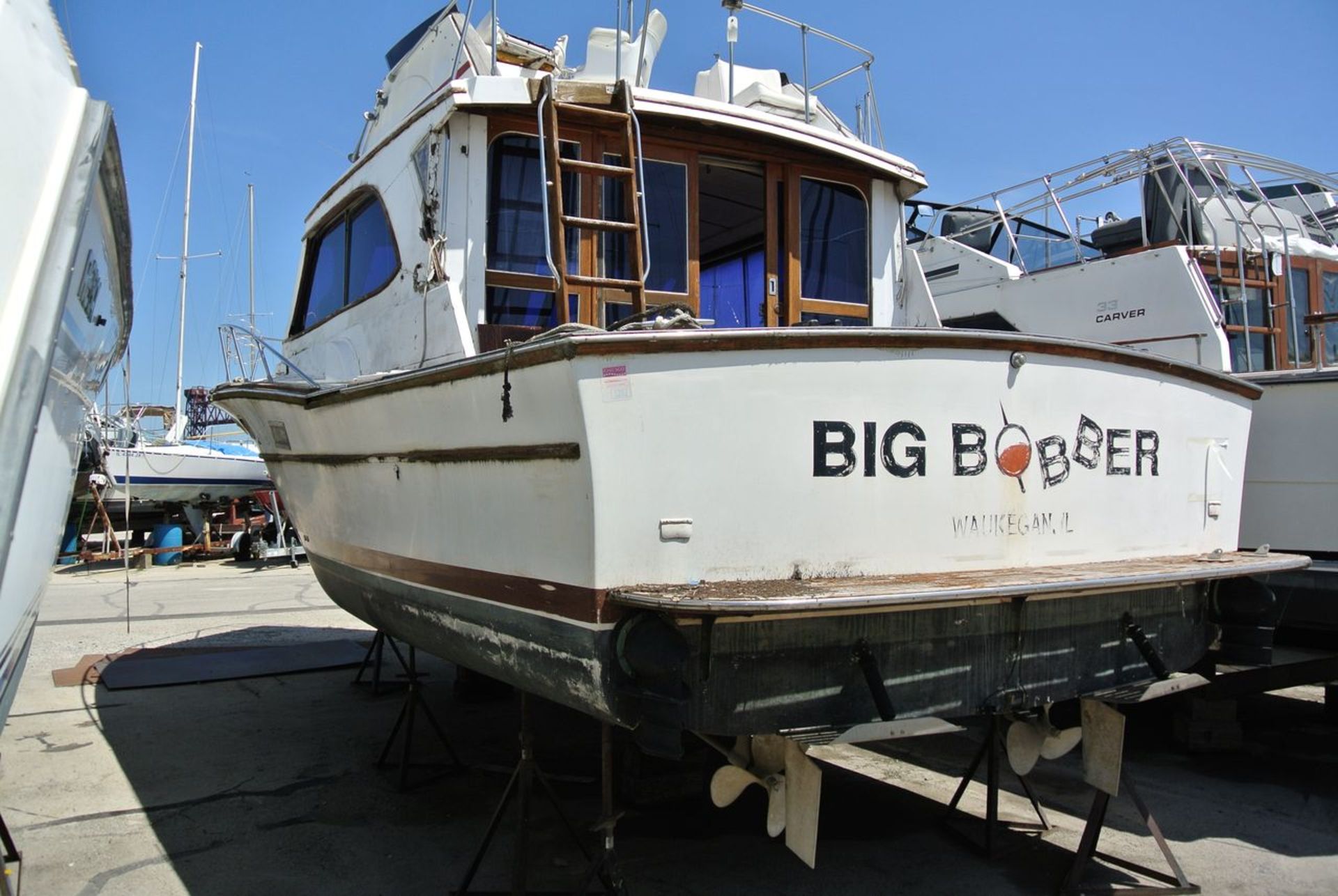 "Big Bobber" - 1977 Egg Harbor Model Sedan Flybridge 33 Power Boat, with Chrysler M360bwr19 921 - Image 5 of 19