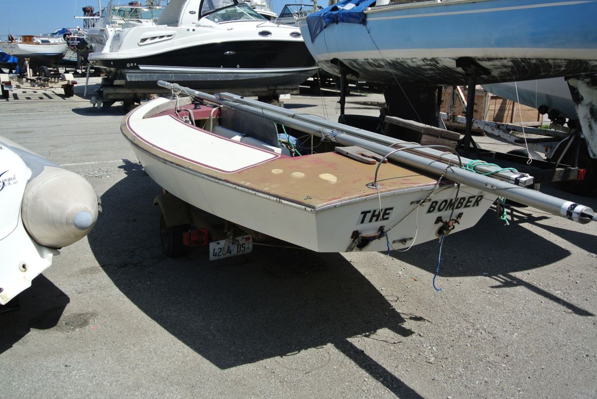 "The Bomber" - 1978 Scow Sailboat, HIN: MEBOX218-0579; 16 ft. Length, 6 ft. Beam, Boat Sold with - Image 5 of 8