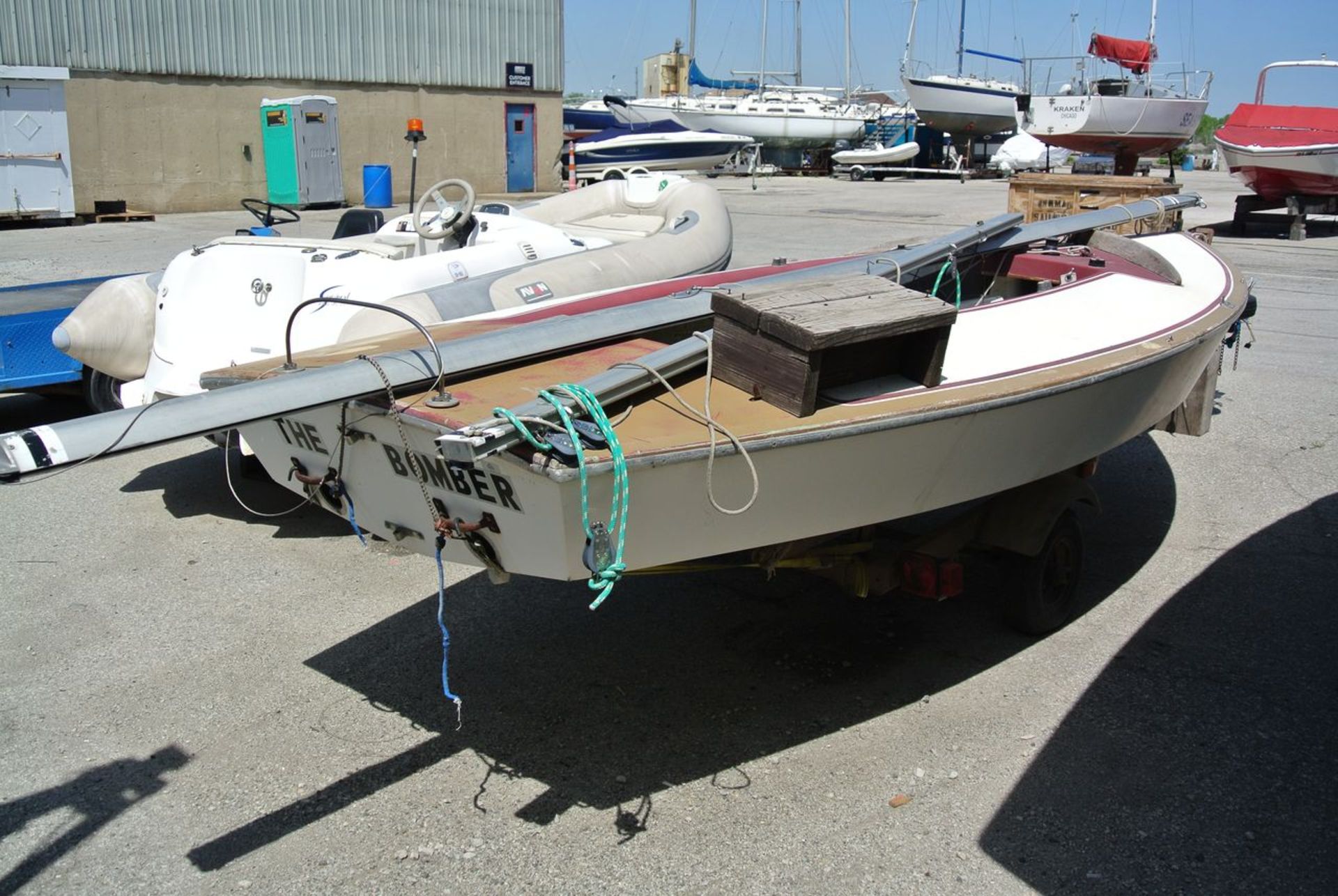 "The Bomber" - 1978 Scow Sailboat, HIN: MEBOX218-0579; 16 ft. Length, 6 ft. Beam, Boat Sold with - Image 4 of 8