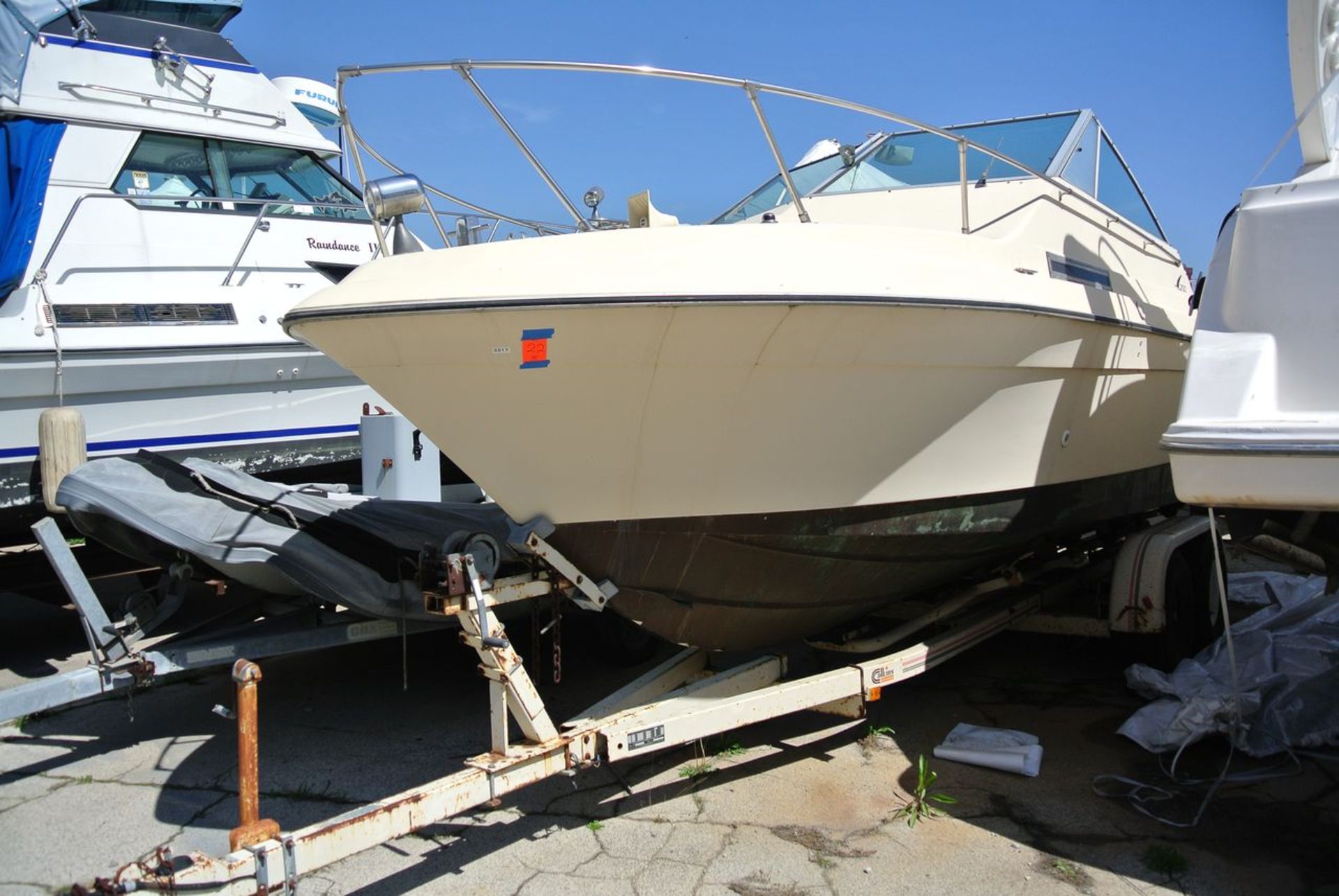 "The Calumet" - 1977 Century Raven 24 with Trailer, HIN: CEB7RO71M77B; 24 ft. Length, 8 ft. Beam,