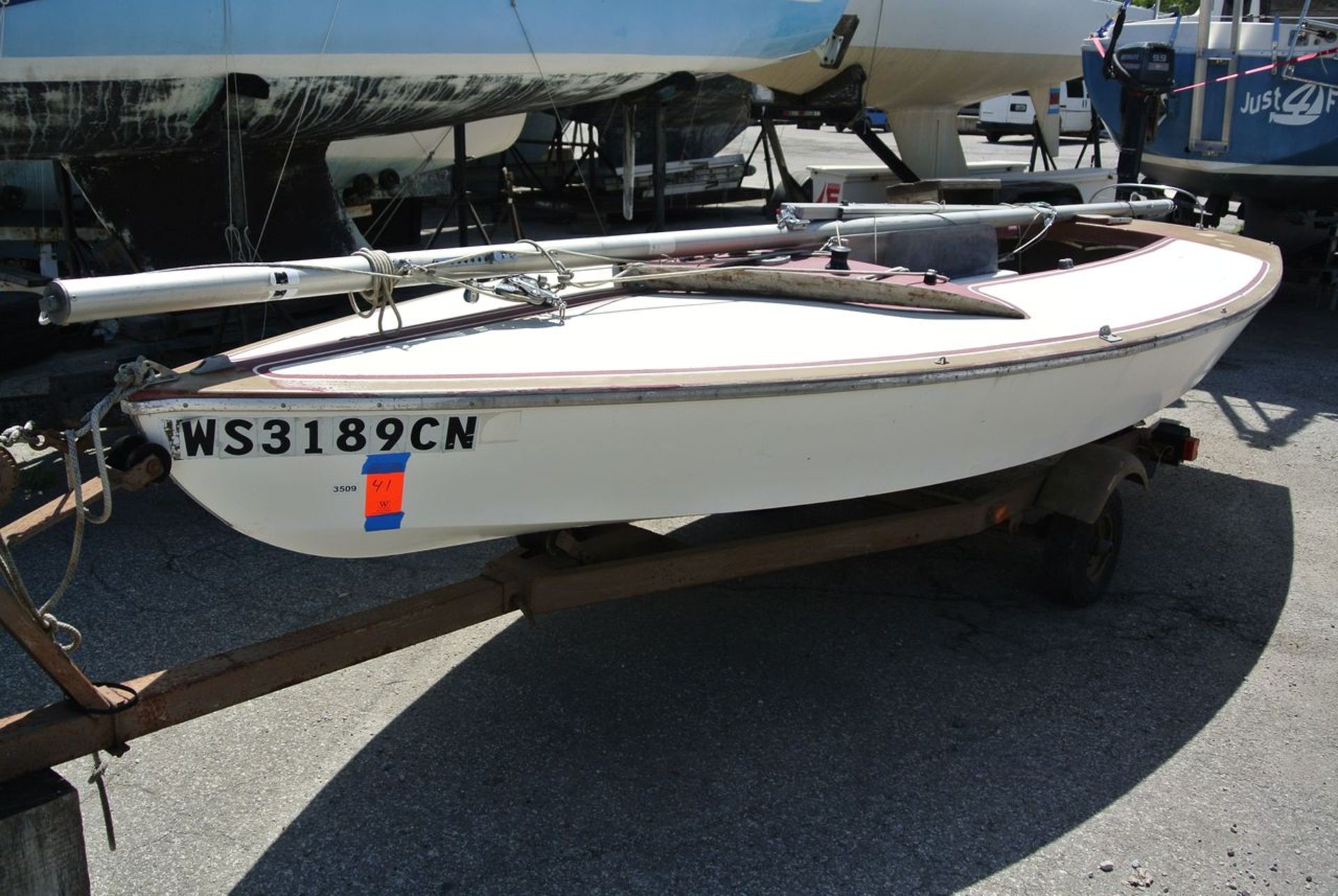 "The Bomber" - 1978 Scow Sailboat, HIN: MEBOX218-0579; 16 ft. Length, 6 ft. Beam, Boat Sold with - Image 2 of 8