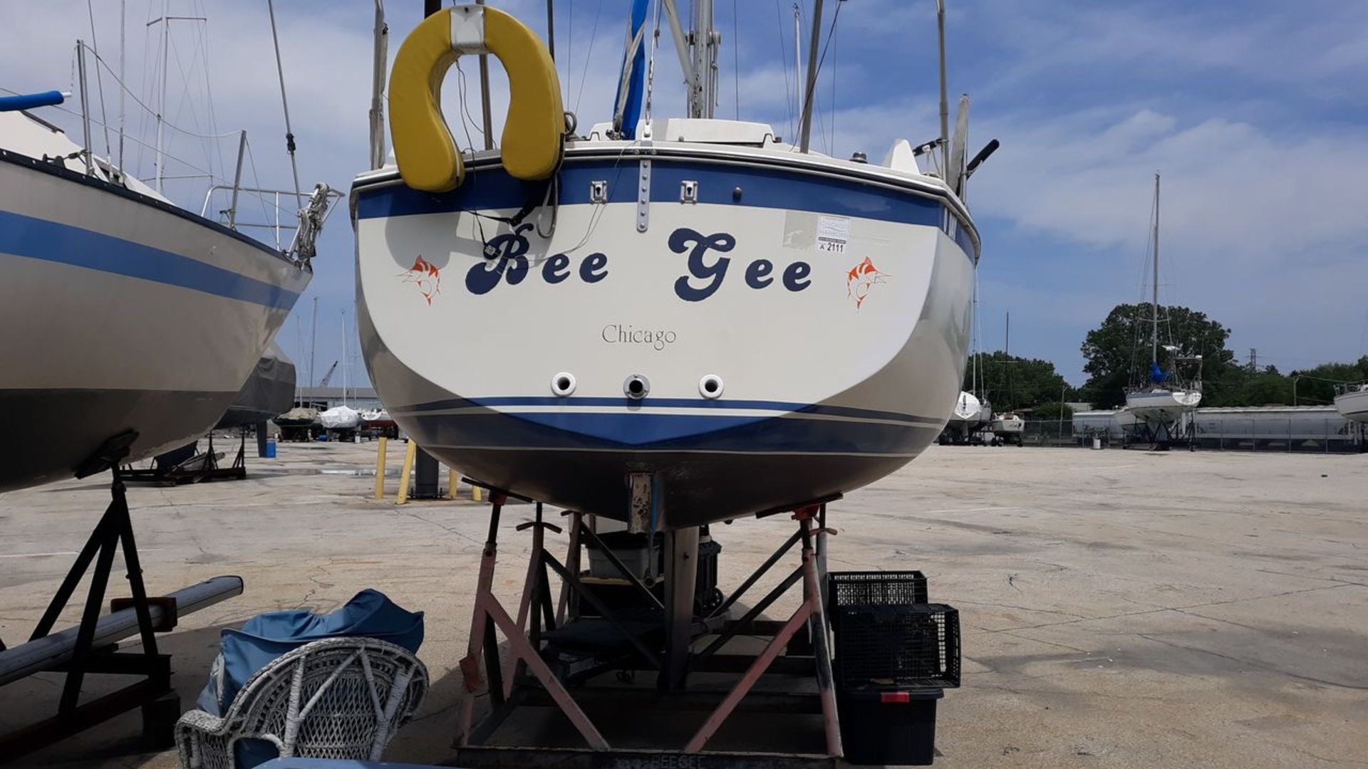 "Bee Gee" - 1978 O'Day Corp. Model 27 Sailboat, with Yanmar YSB8 Engine; HIN: XDYM0821M78B; 27 ft. - Image 6 of 25