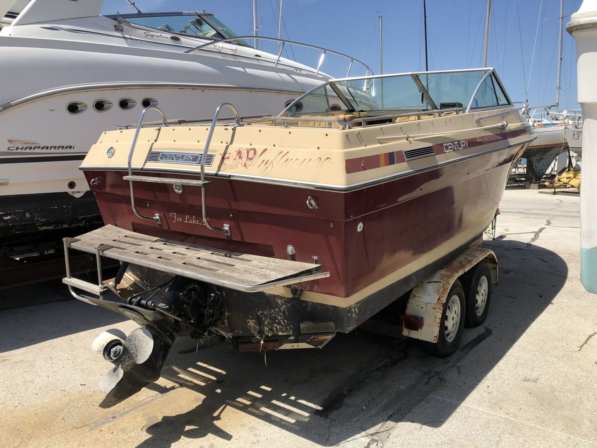 "Bad Influence" - 1979 Century 230 Model Raven 5000 Inboard-Outboard Power Boat, HIN: CE89L054M78K- - Image 5 of 11