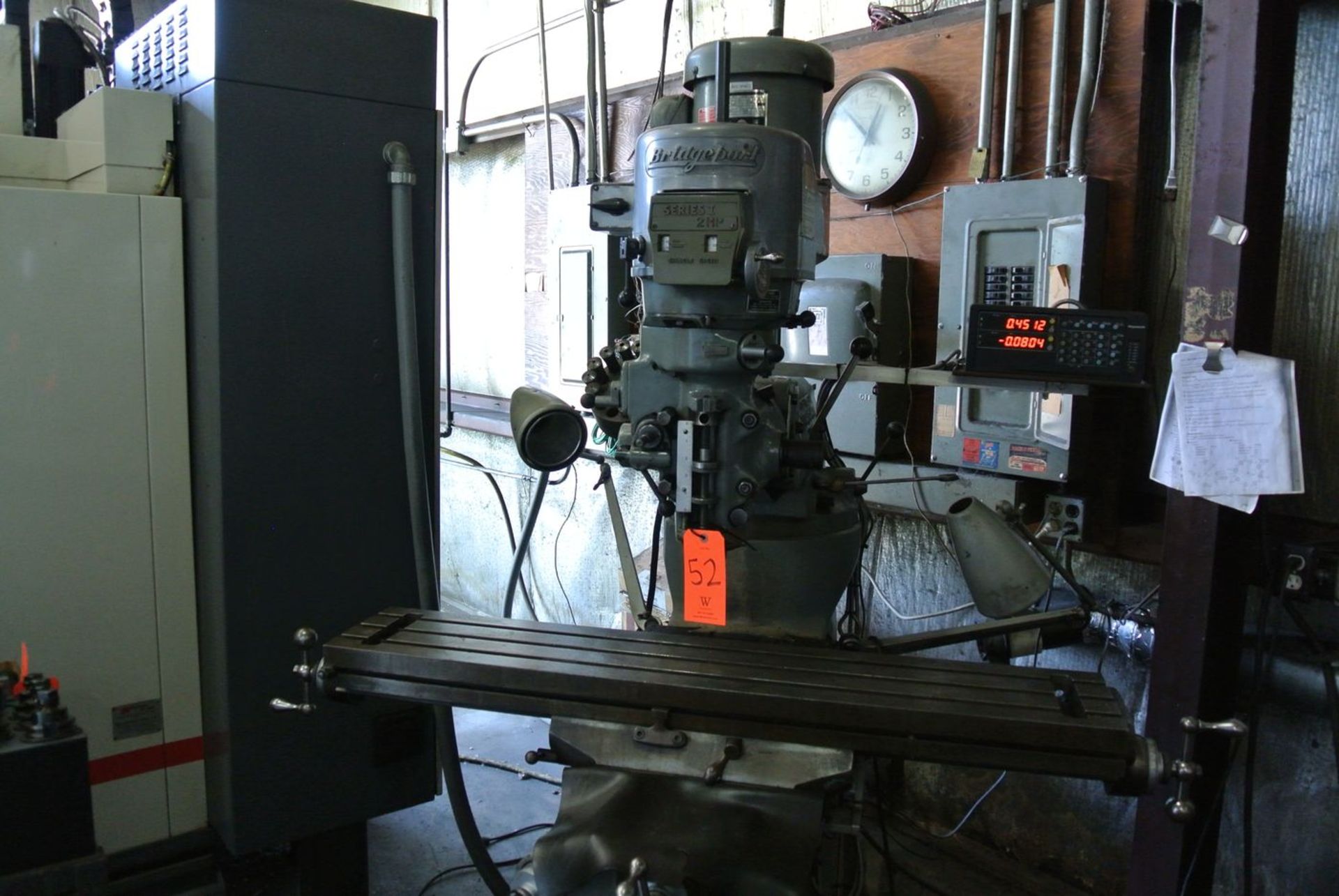 Bridgeport 2-HP Series I Vertical Milling Machine, S/N: 12BR200508; with 48 in. x 9 in. T-Slot - Image 4 of 7