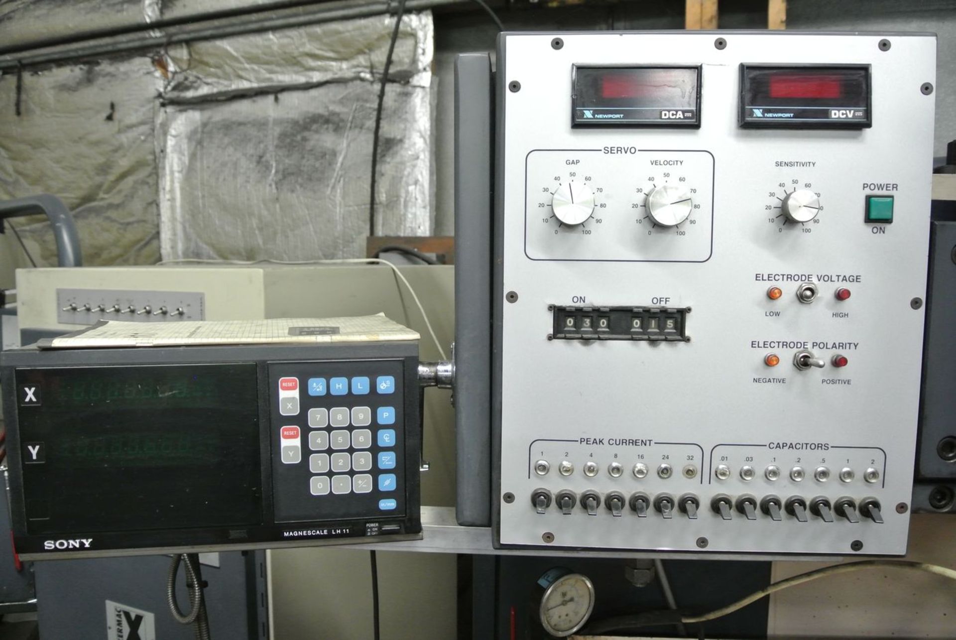 Xermac Model XP-12 Ram-Type EDM Machine, S/N: 835; with Sony Magnescale LH11 2-Axis Digital Read- - Image 3 of 8