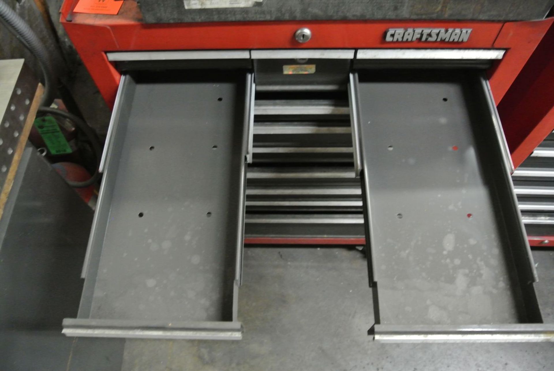 Craftsman 9-Drawer Portable Tool Cabinet; with Contents of Pull Down Clamps and Stand-Off's for Wire - Image 3 of 10