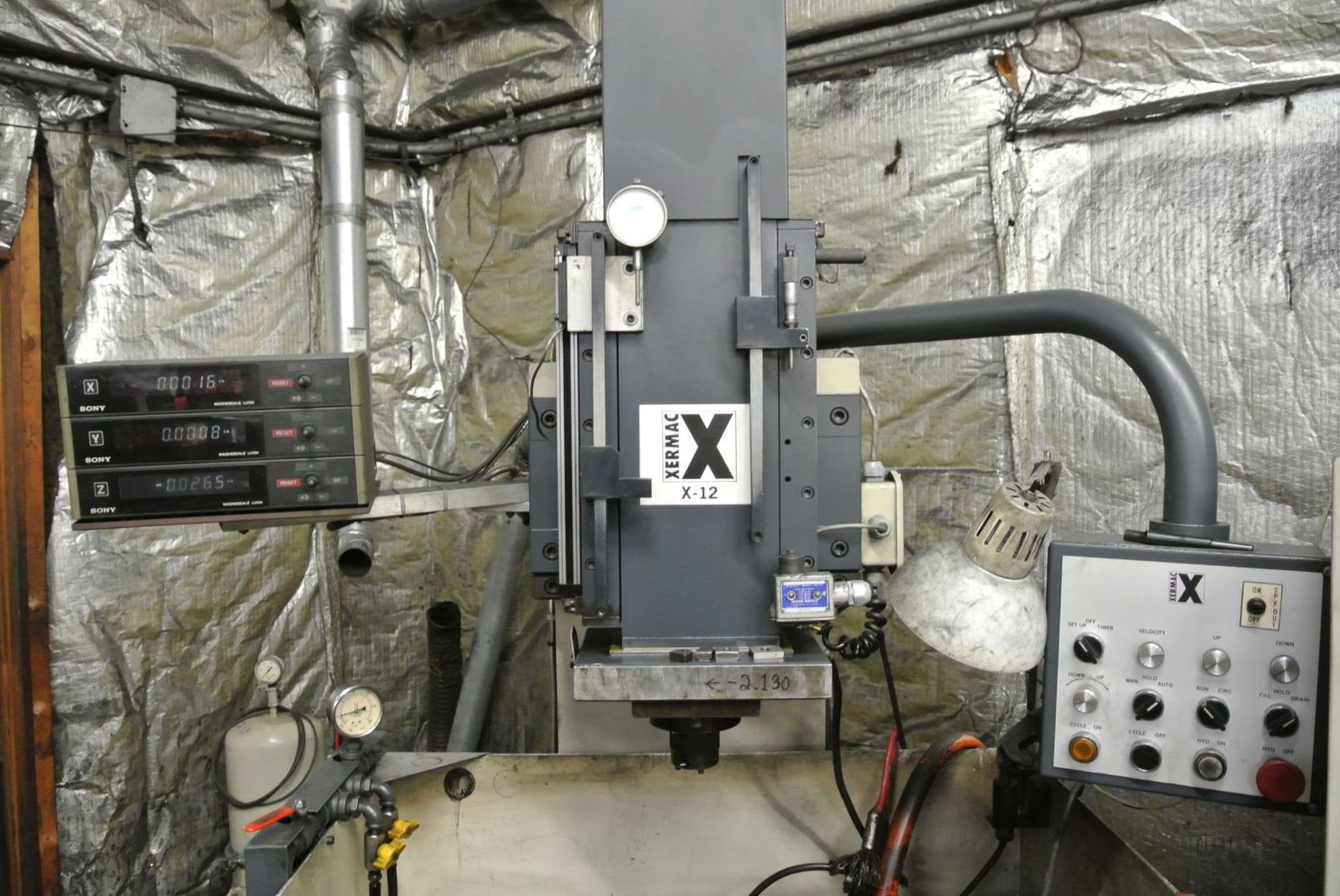 Xermac Model X-12 Ram-Type EDM Machine, S/N: 846; with Sony Magnescale LU10A 3-Axis Digital Read- - Image 2 of 7