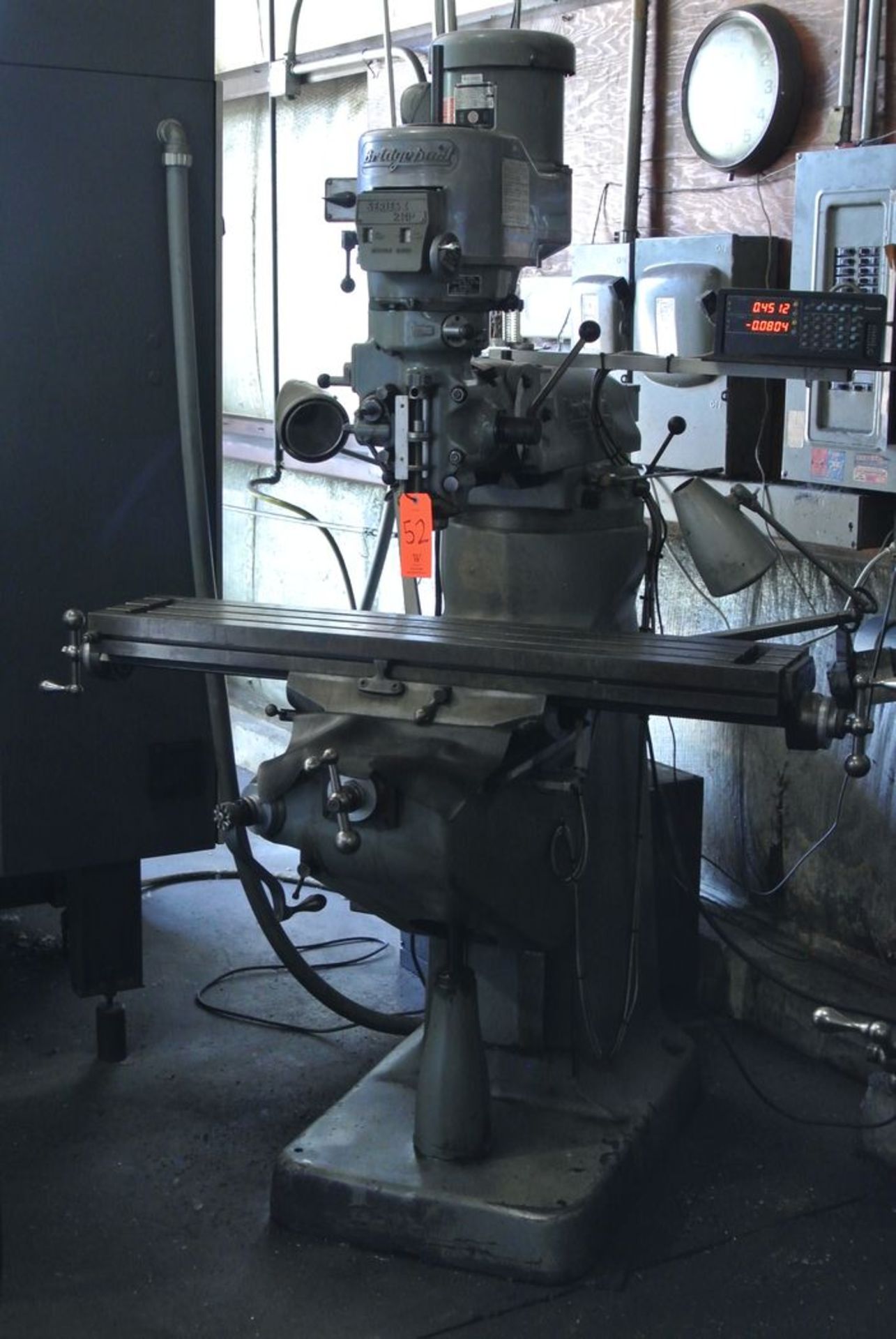 Bridgeport 2-HP Series I Vertical Milling Machine, S/N: 12BR200508; with 48 in. x 9 in. T-Slot - Image 3 of 7