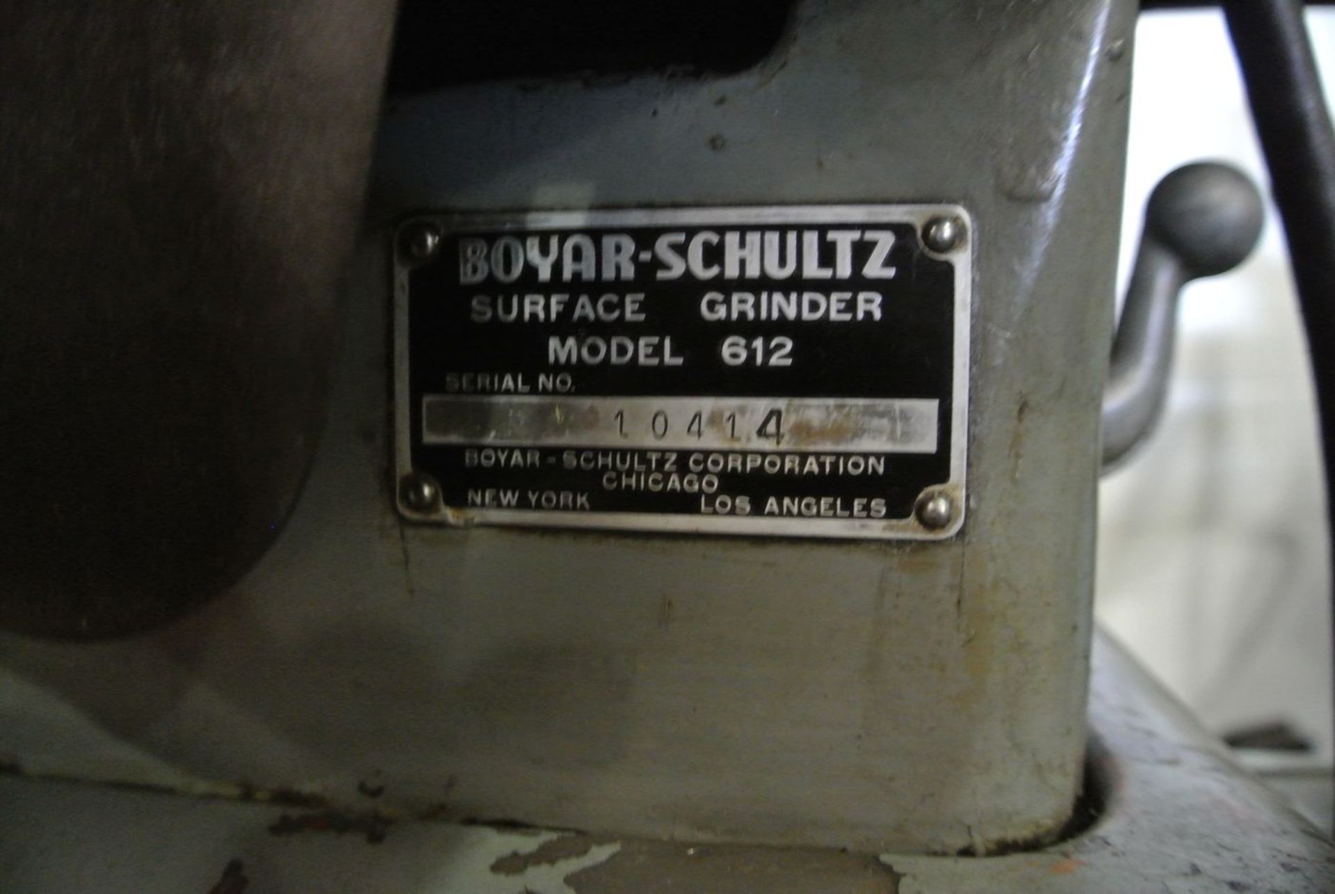 Boyar-Schultz 6 in. x 12 in. Six Twelve Surface Grinder, S/N: 10414; with Hanchett Magna Lok Model - Image 4 of 6