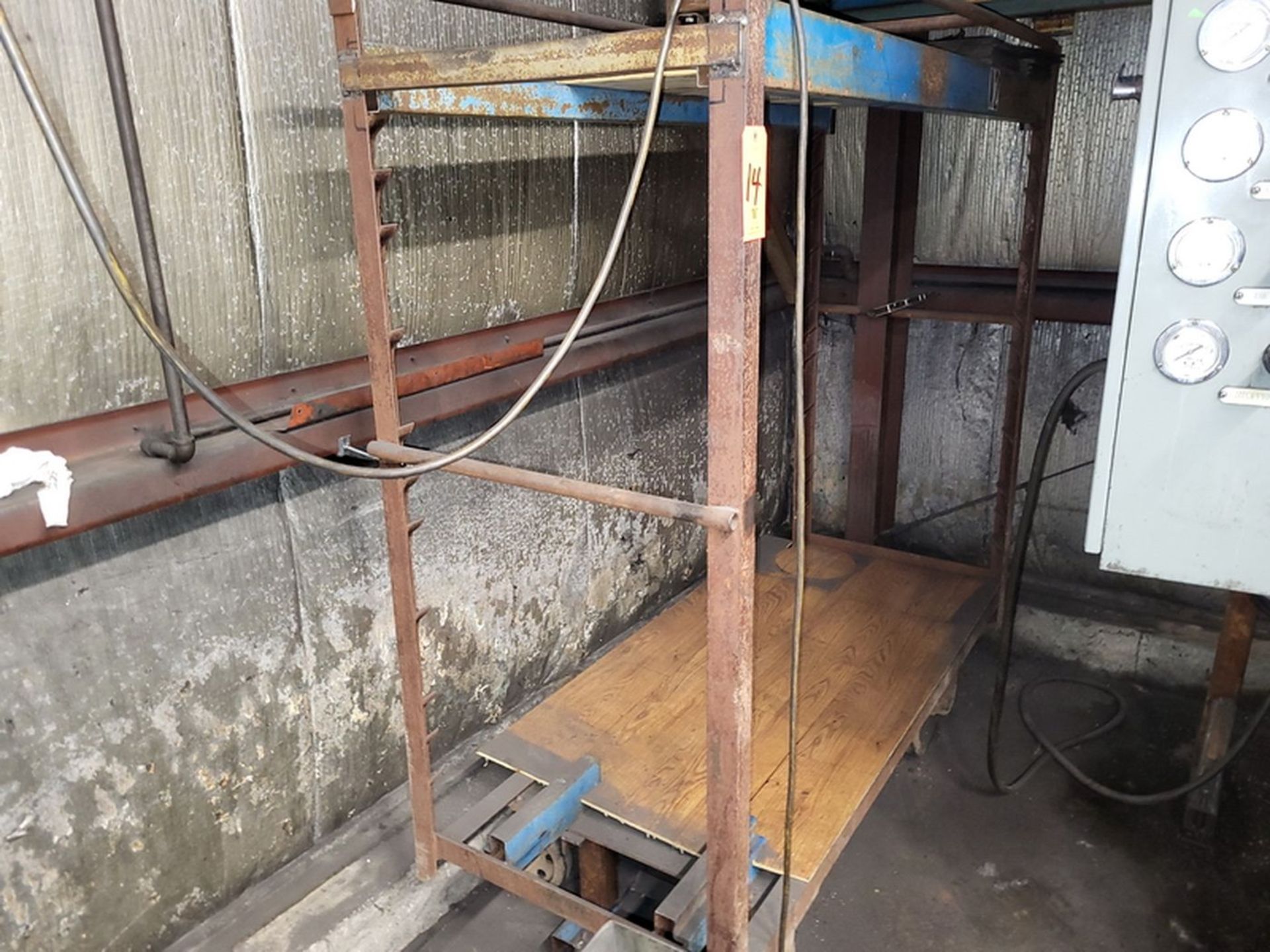 Steel Shop Cart, in Corner