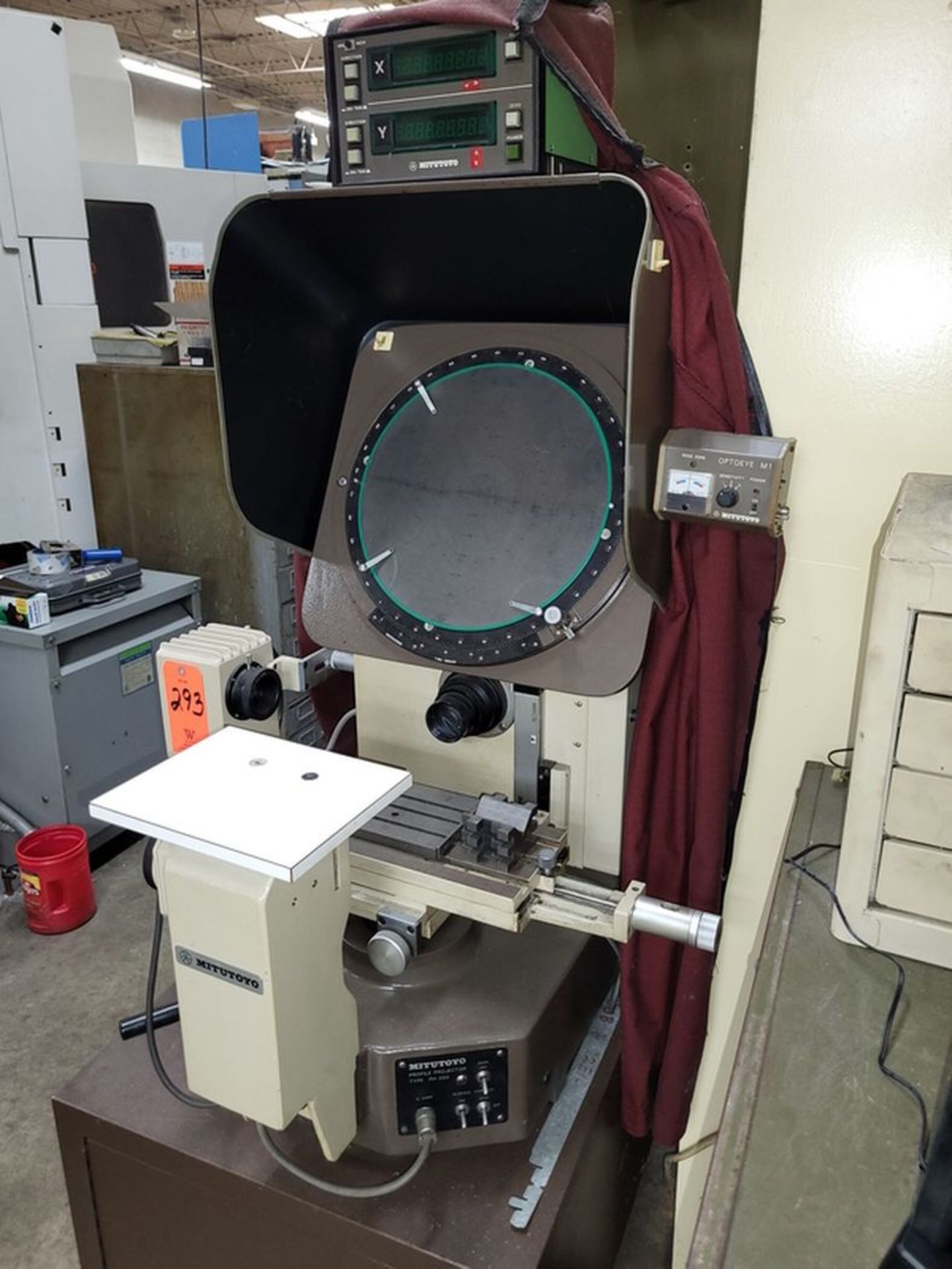Mitutoyo 13" Type PH-350H Optical Comparator, S/N: 50039; with 6" x 16" Worktable, 2-Axis Digital - Image 3 of 3