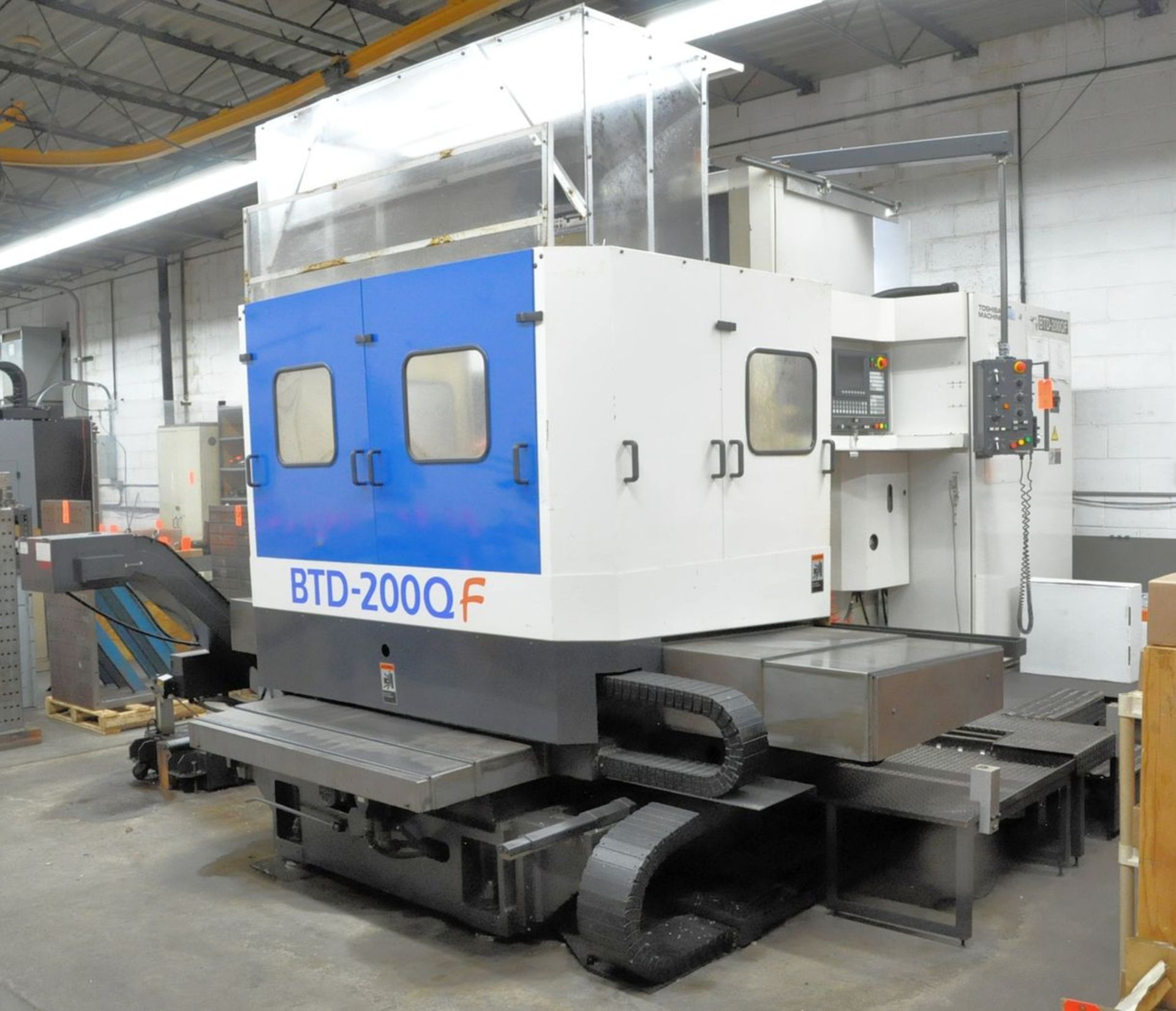 2000 Toshiba Shibaura BTD-200QF 4.3" CNC Horizontal Boring Mill, 30-Position Tool Changer