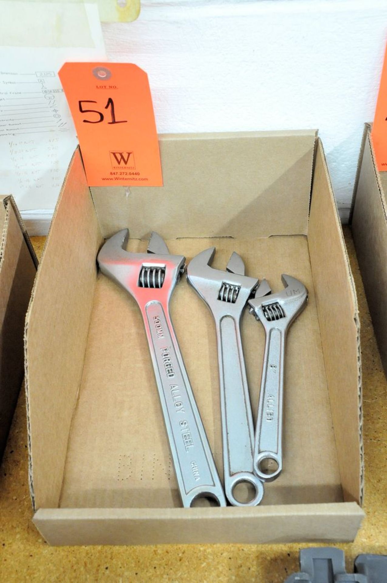 Lot - Adjustable Wrenches Ranging From 8" to 24" in (2) Boxes - Image 2 of 2