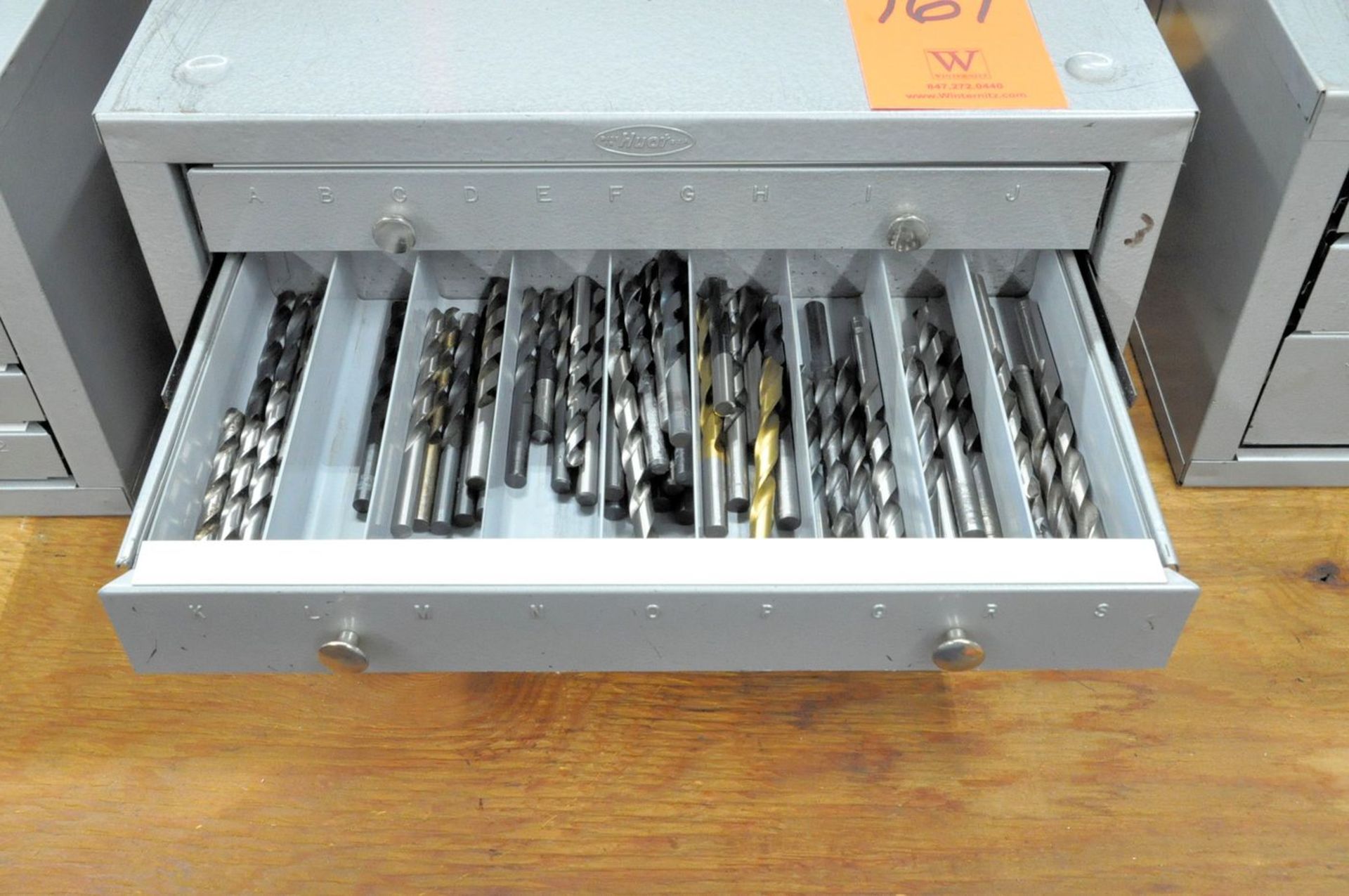 Huot 14-5/8"W X 7-1/2"D x 7-7/8"H 3-Drawer Index Cabinet with Drills - Image 3 of 4