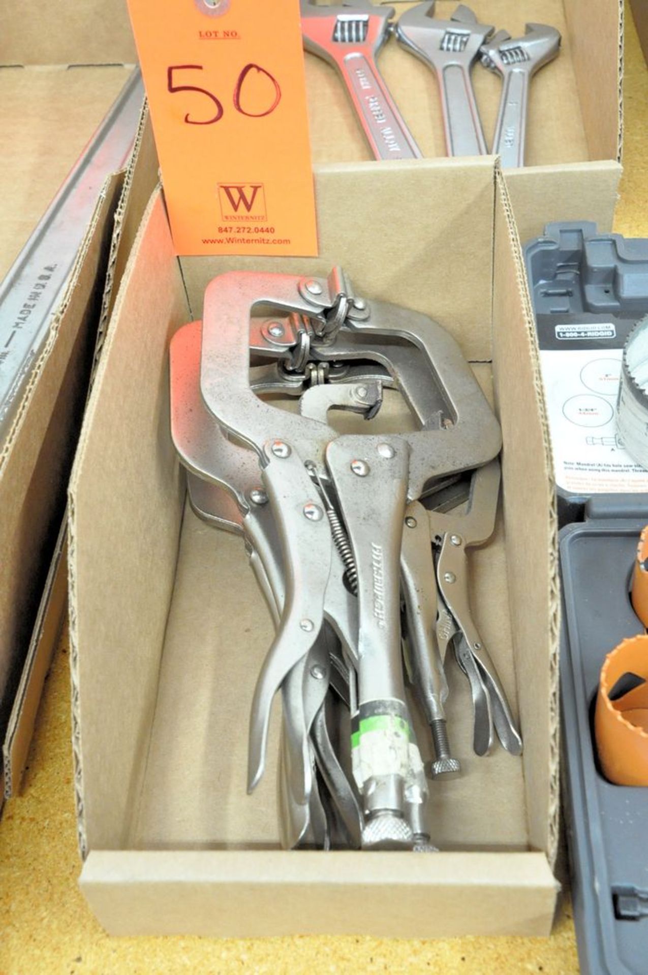 Lot - Swivel Pad Lock Grip Pliers in (1) Box