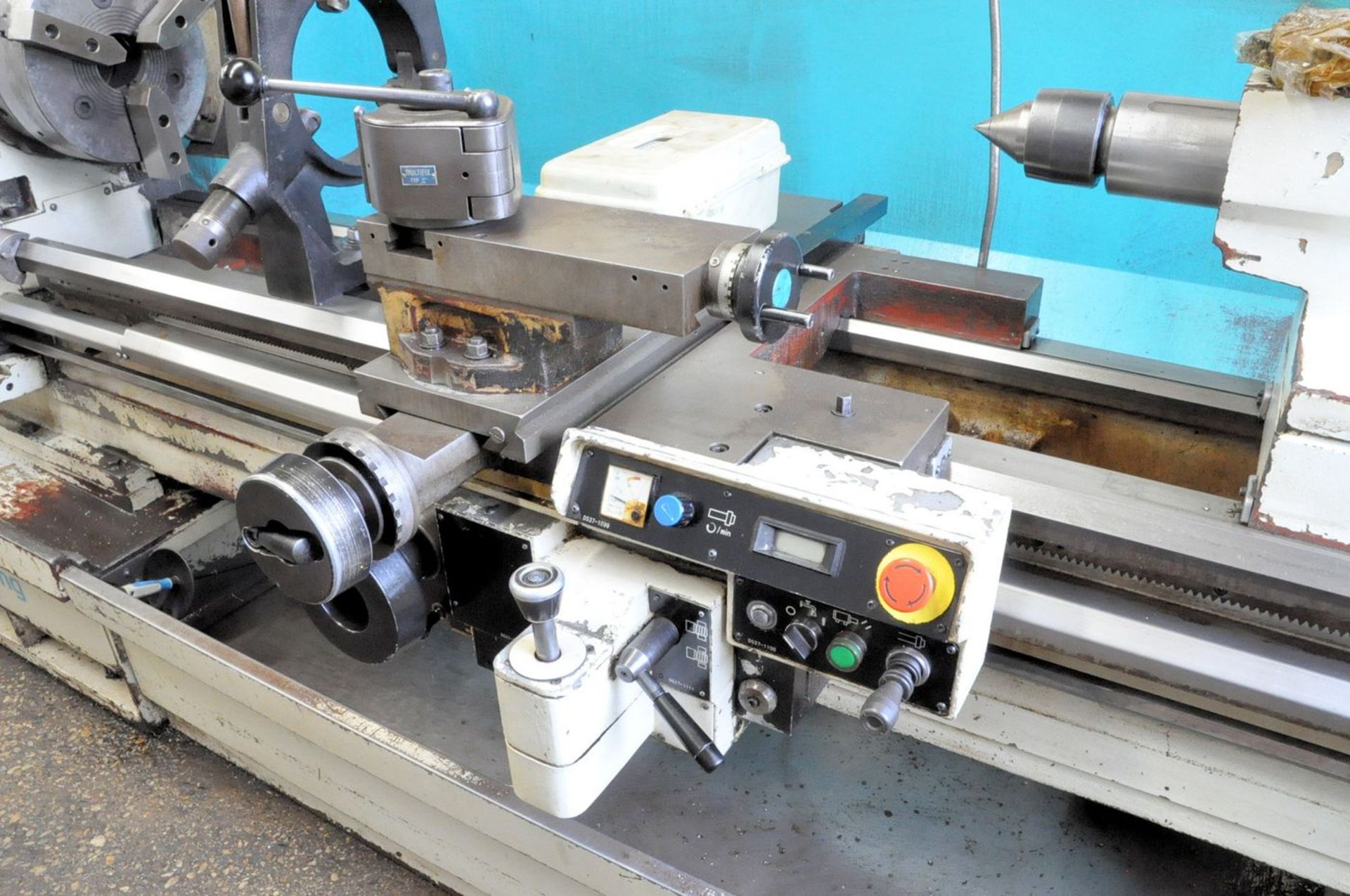 Clausing Colchester 22/28" X 90" Gap Bed Lathe, S/N MS0566-026D, 18-1,800 RPM, Threading, 4" Spindle - Image 6 of 8