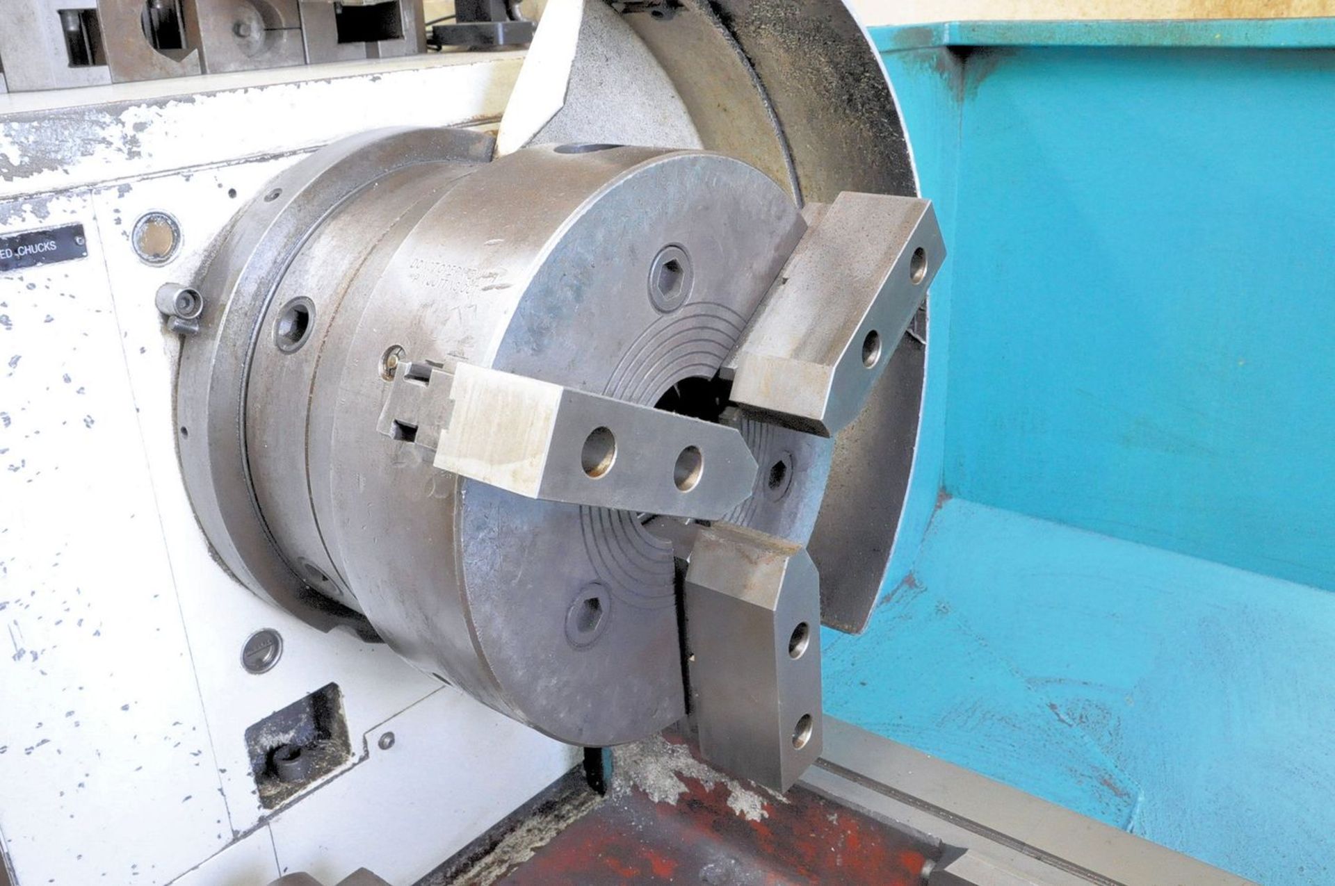 Clausing Colchester 22/28" X 90" Gap Bed Lathe, S/N MS0566-026D, 18-1,800 RPM, Threading, 4" Spindle - Image 4 of 8