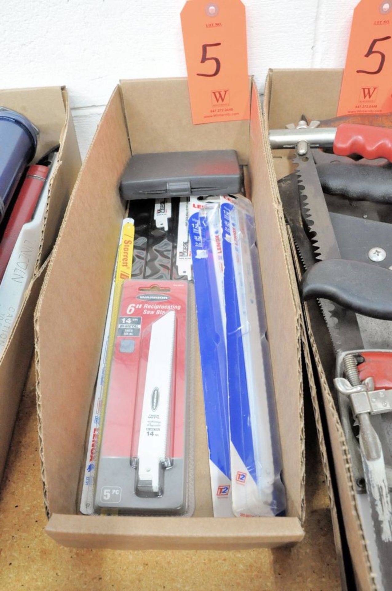 Lot - Hacksaws, Saw Blades and Rivet Tool in (3) Boxes - Image 2 of 2