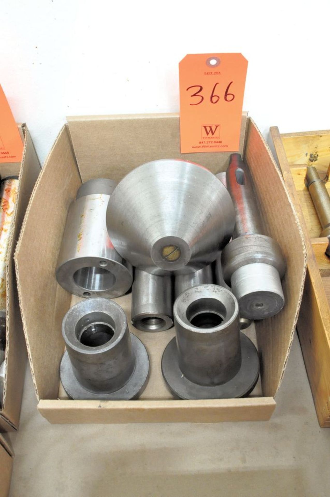 Lot - Lathe Center Arbors in (1) Box