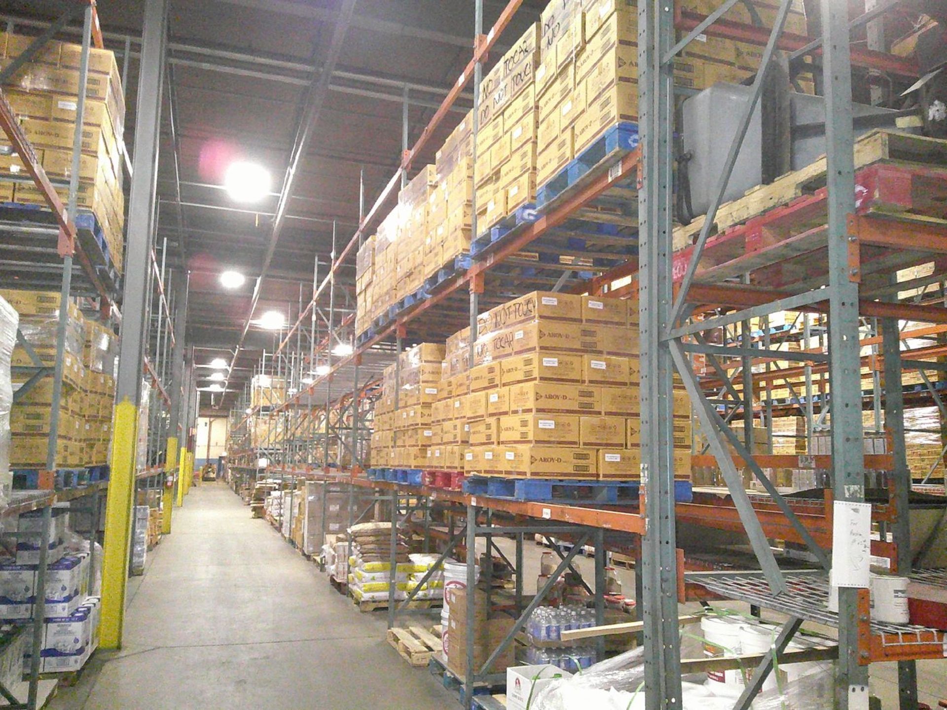 Sections of Interlake 42" x 8' x 19' Bolted Pallet Racking, Including: (20) Uprights, (126) 3" - Image 5 of 7