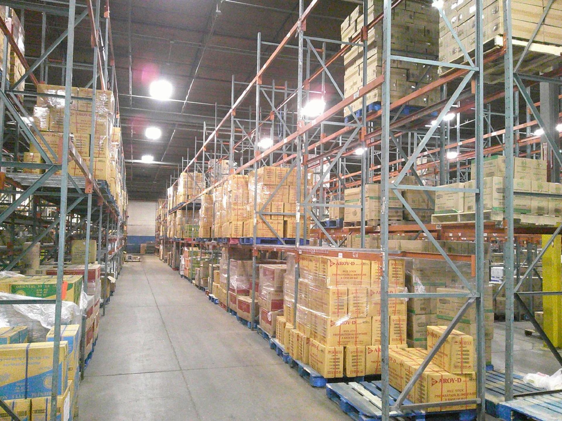 Sections of Interlake 42" x 8' x 19' Bolted Pallet Racking, Including: (40) Uprights, (182) 3" - Image 5 of 10